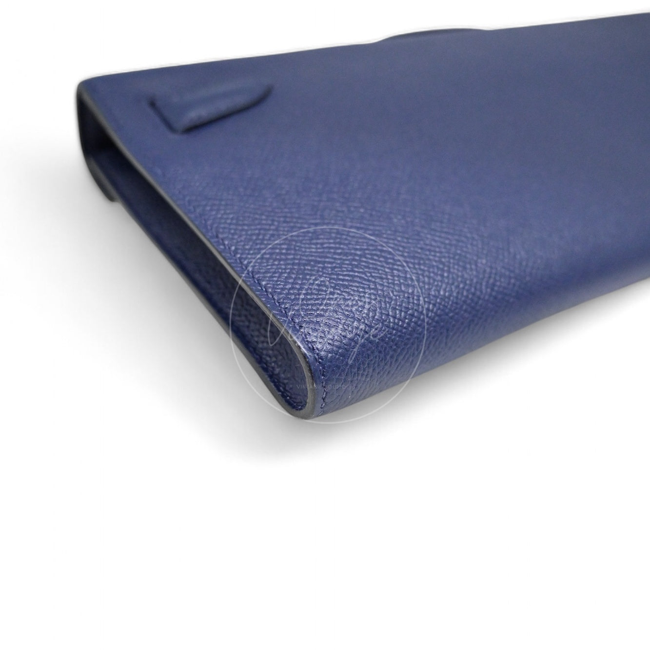 [Pre-owned] Hermes Kelly Cut Clutch Bleu Saphir Epsom GHW Stamp X