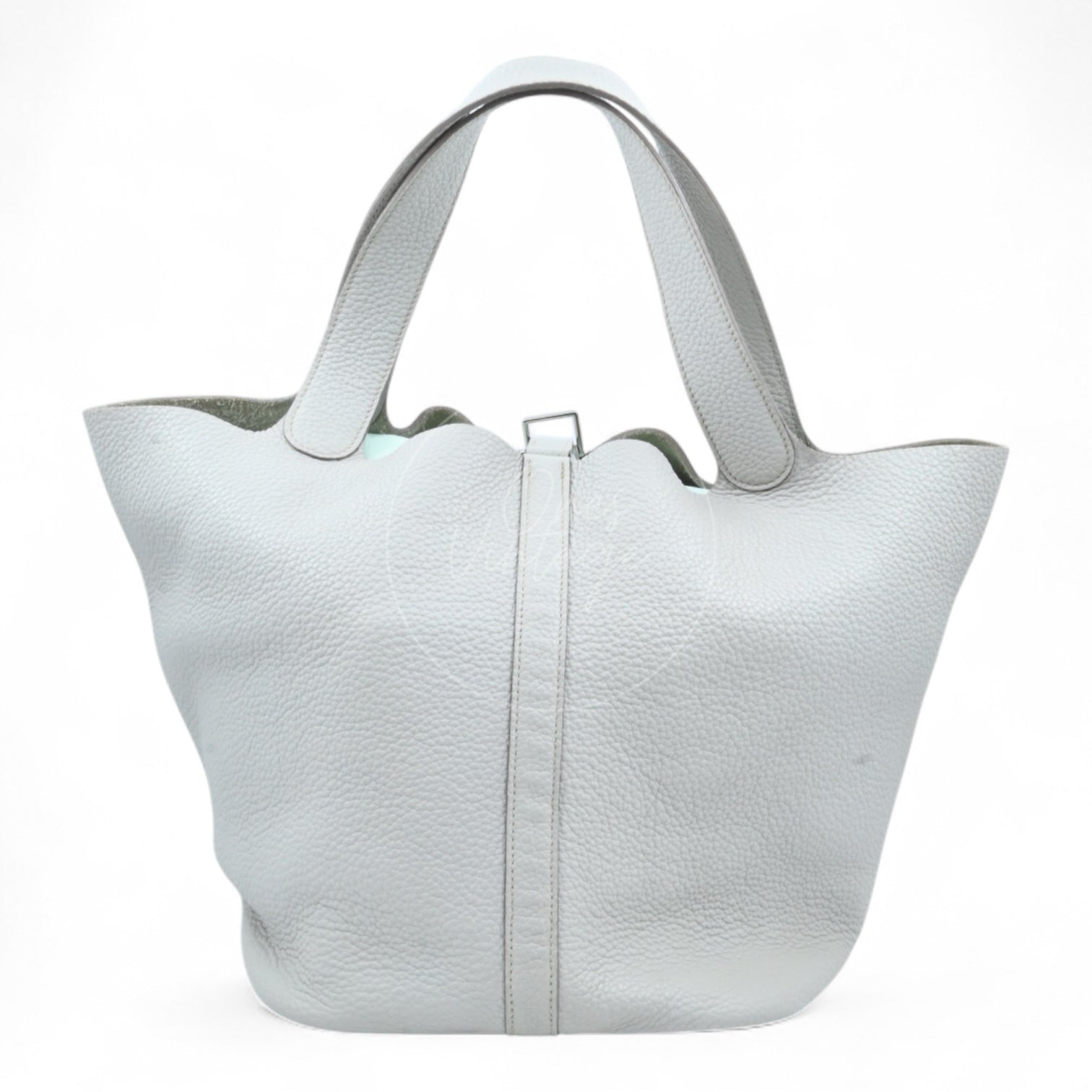 [Pre-owned] Hermes Picotin 26 Gray TC PHW Stamp Square D