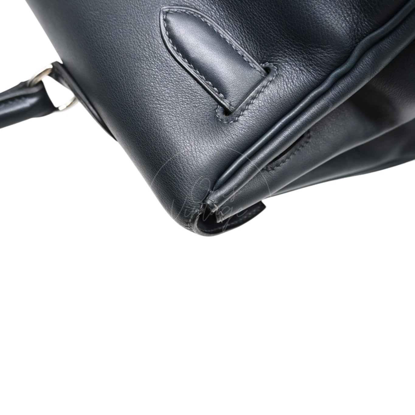 [Pre-owned] Hermes Kelly 50 Black Phw Stamp Square N