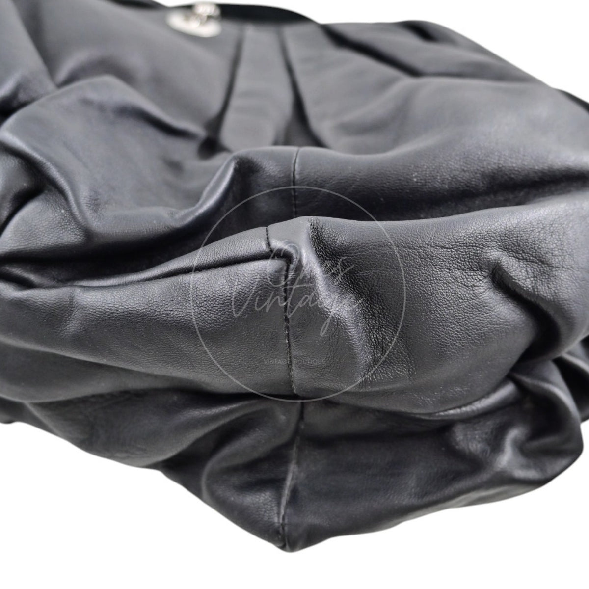 Christian Dior 42 Lambskin Jazz Club Shoulder Bag SHW Black