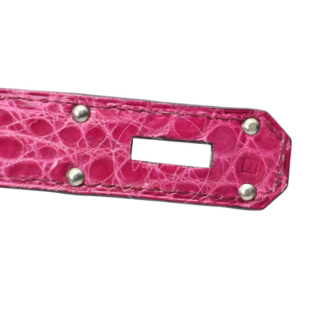 [Pre-owned] Hermes Birkin Shoulder Pink Croco PHW