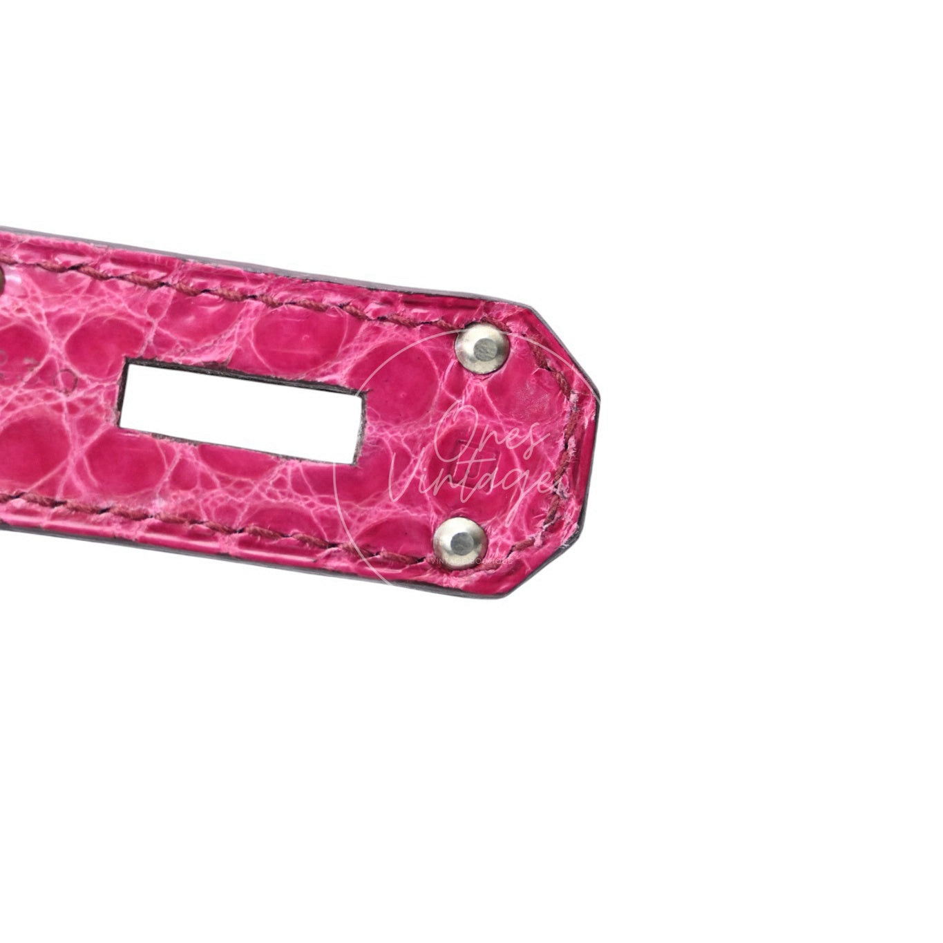 [Pre-owned] Hermes Birkin Shoulder Pink Croco PHW