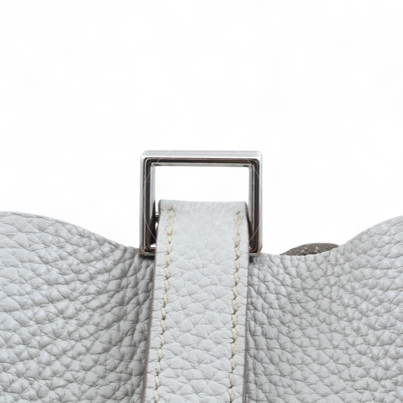 [Pre-owned] Hermes Picotin 26 Gray TC PHW Stamp Square D