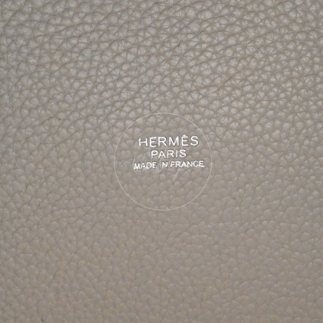 [Pre-owned] Hermes Picotin 26 Gray TC PHW Stamp Square D