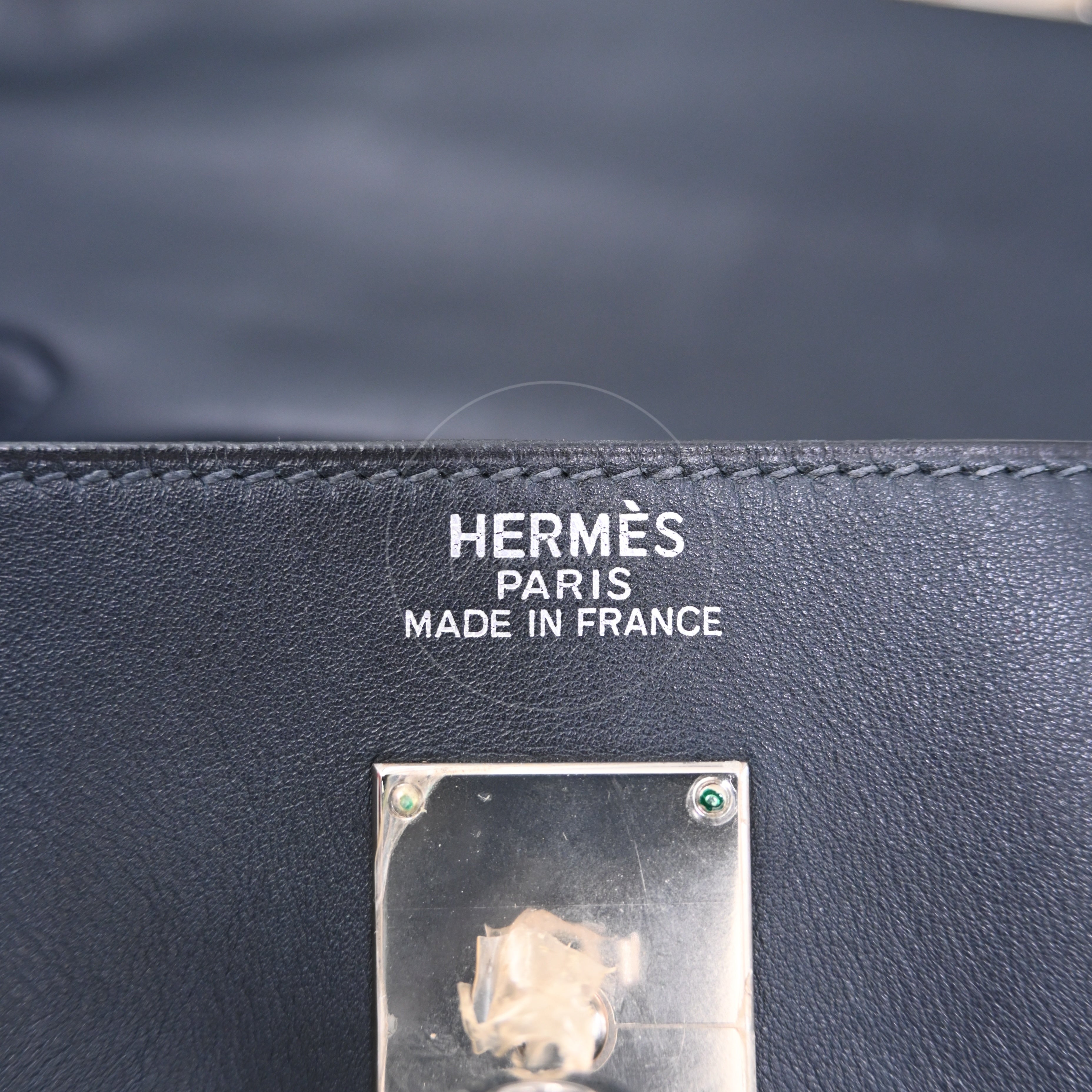 [Pre-owned] Hermes Kelly 50 Black Phw Stamp Square N