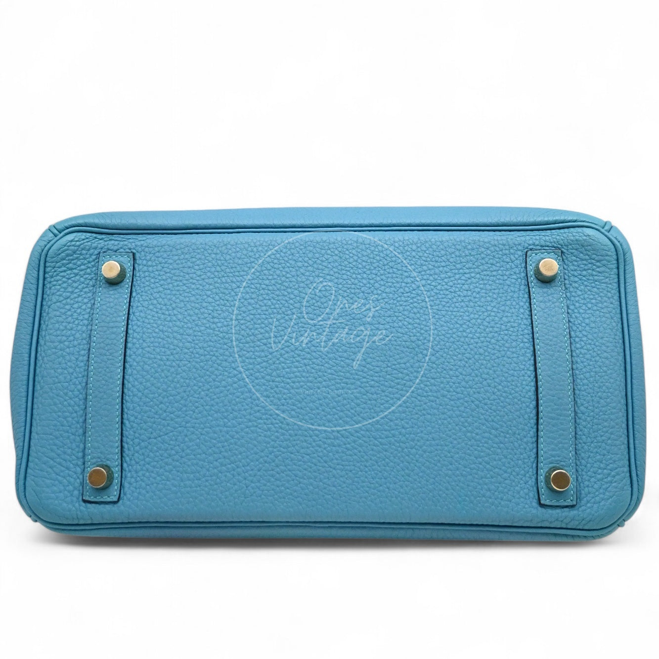 [Pre-owned] Hermes Birkin 30 Blue Paon Togo GHW Stamp Square R
