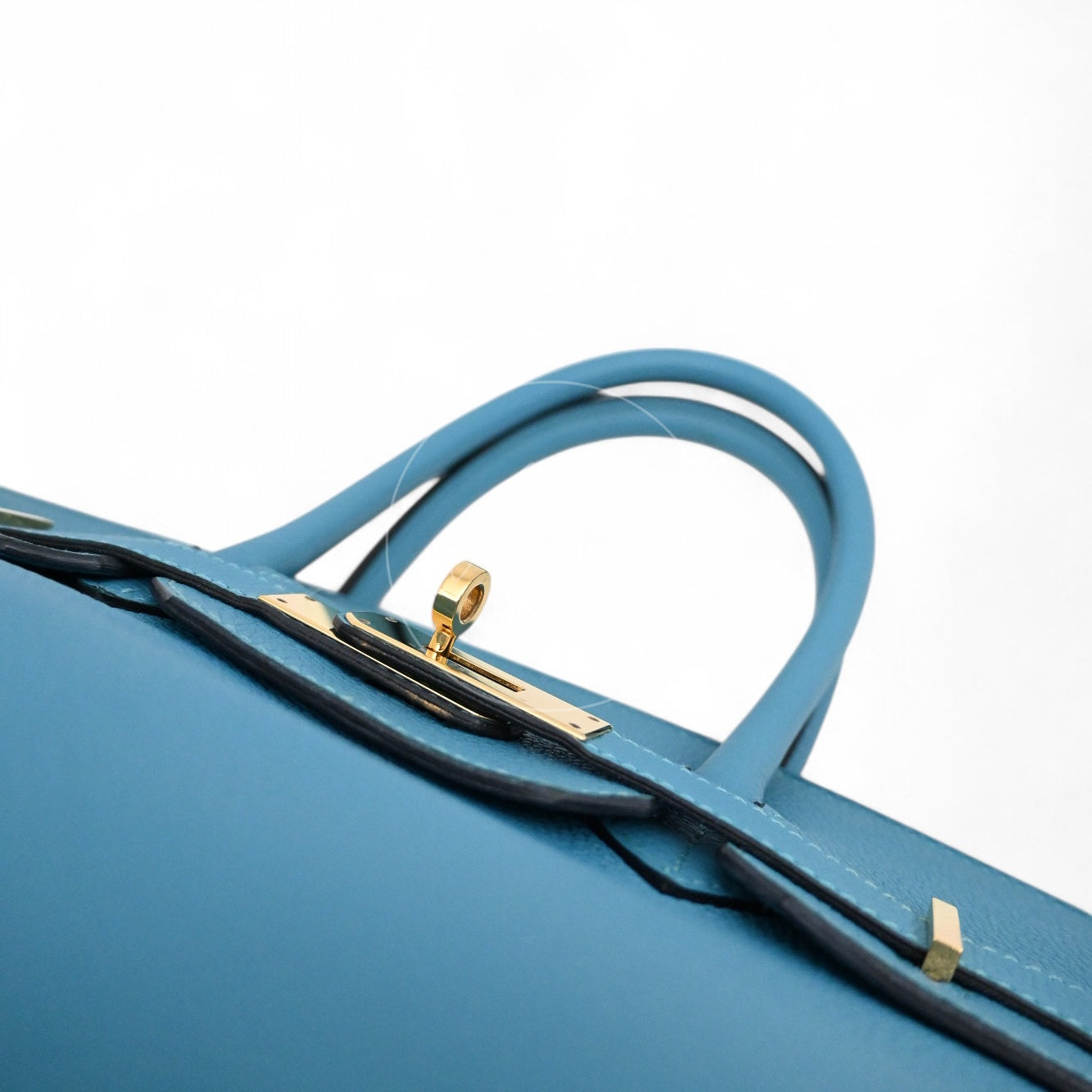 [Pre-owned] Hermes Birkin 30 Blue Paon Togo GHW Stamp Square R