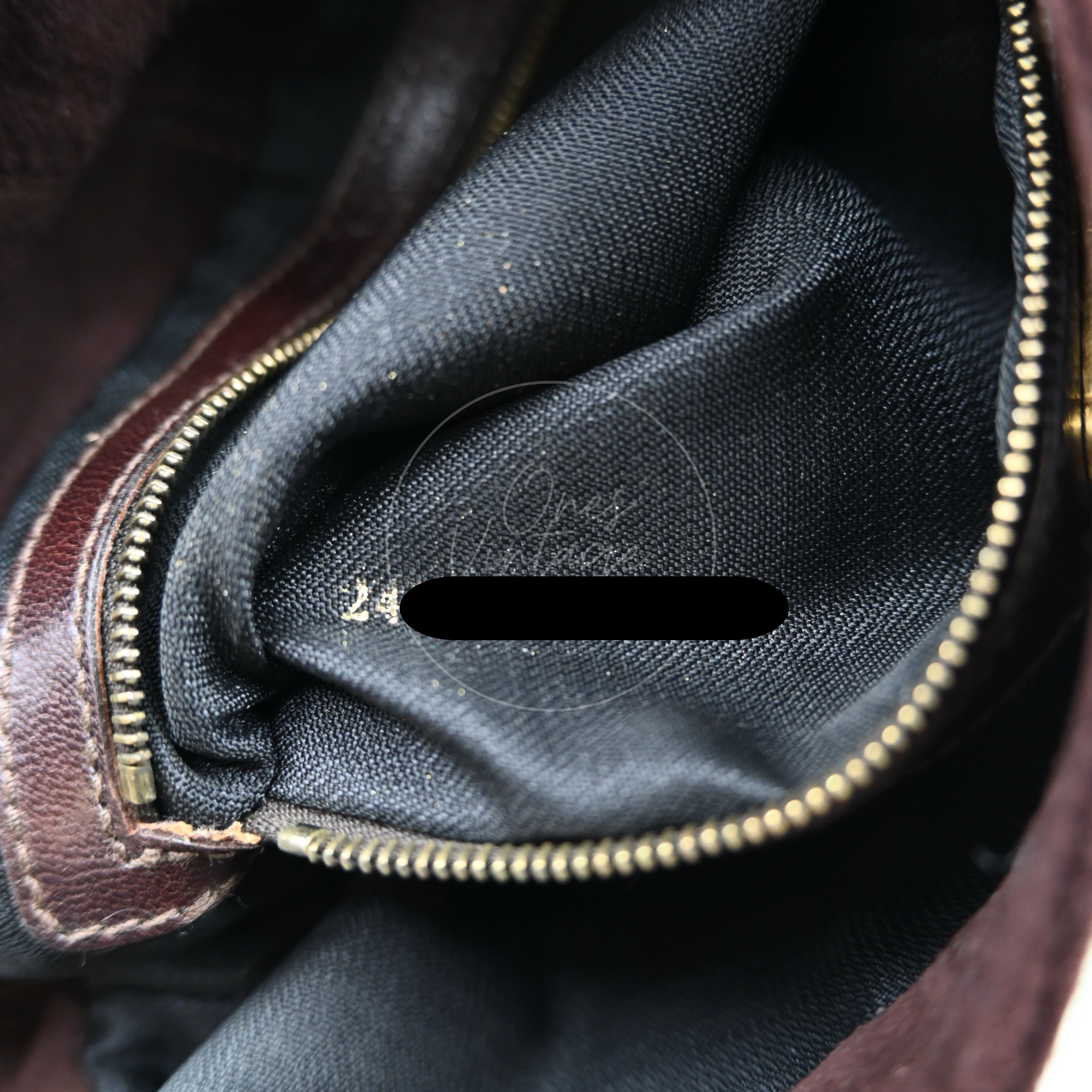 [Pre-owned] Fendi Brown Suede Mamma Baguette Dark brown Handbag