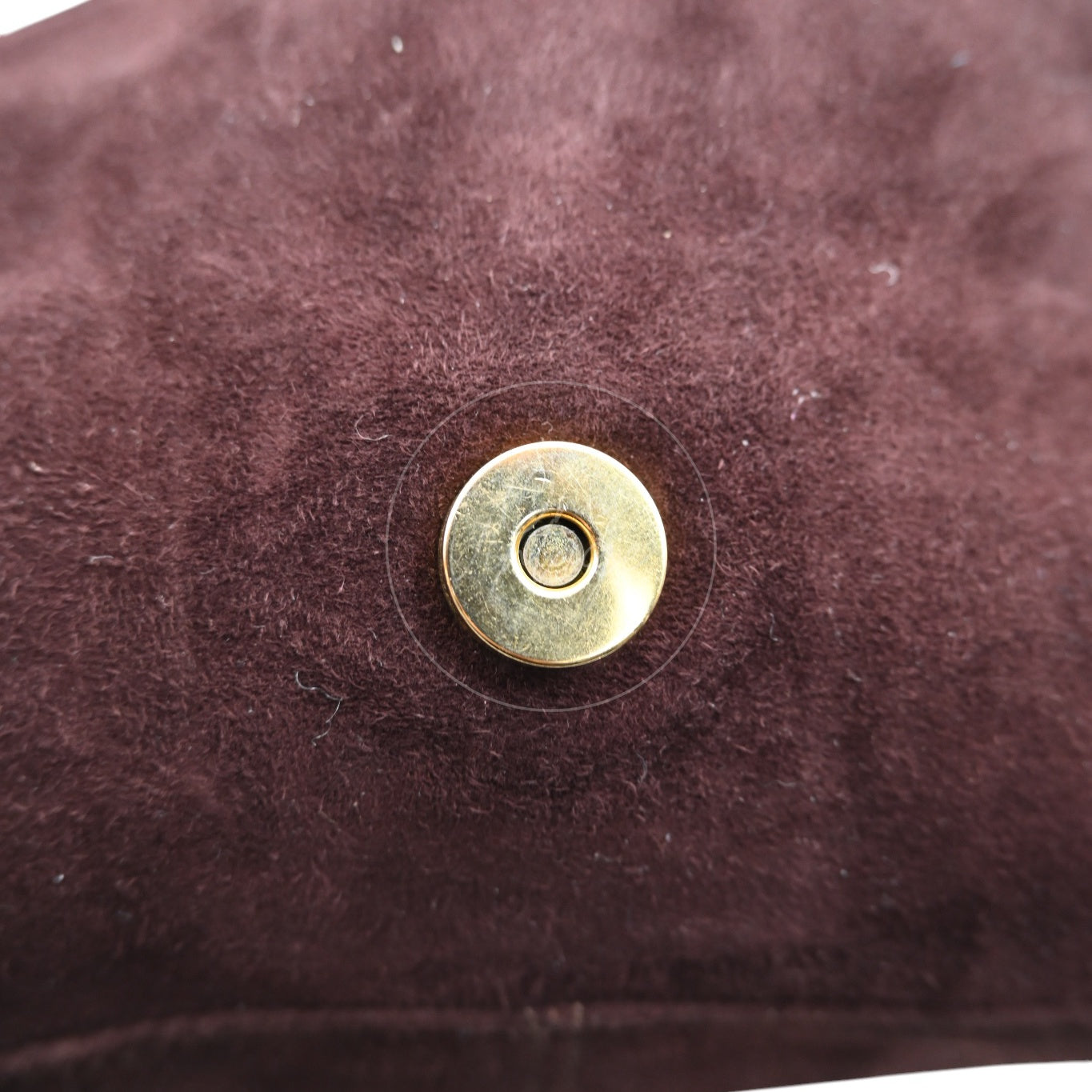 [Pre-owned] Fendi Brown Suede Mamma Baguette Dark brown Handbag