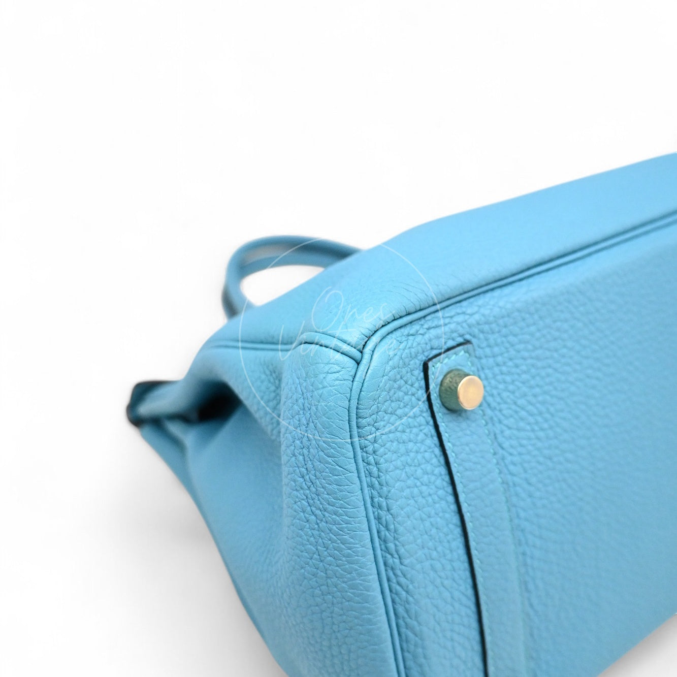 [Pre-owned] Hermes Birkin 30 Blue Paon Togo GHW Stamp Square R