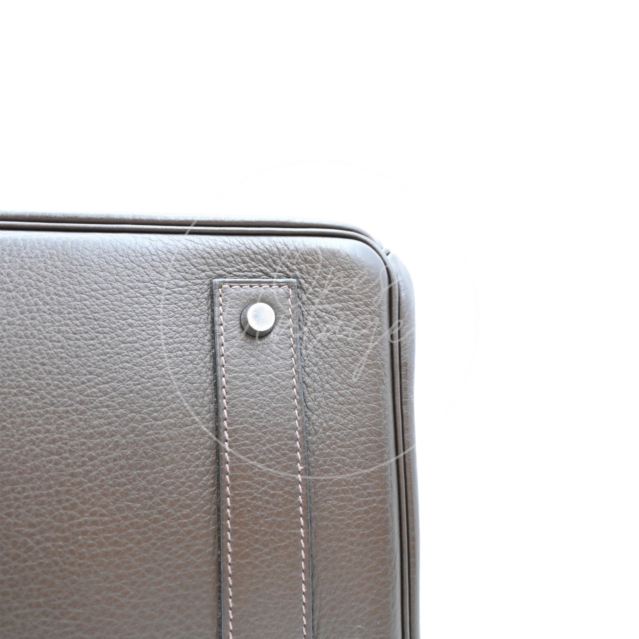 Hermes Shoulder Birkin 42 JPG PHW Mocca Square J