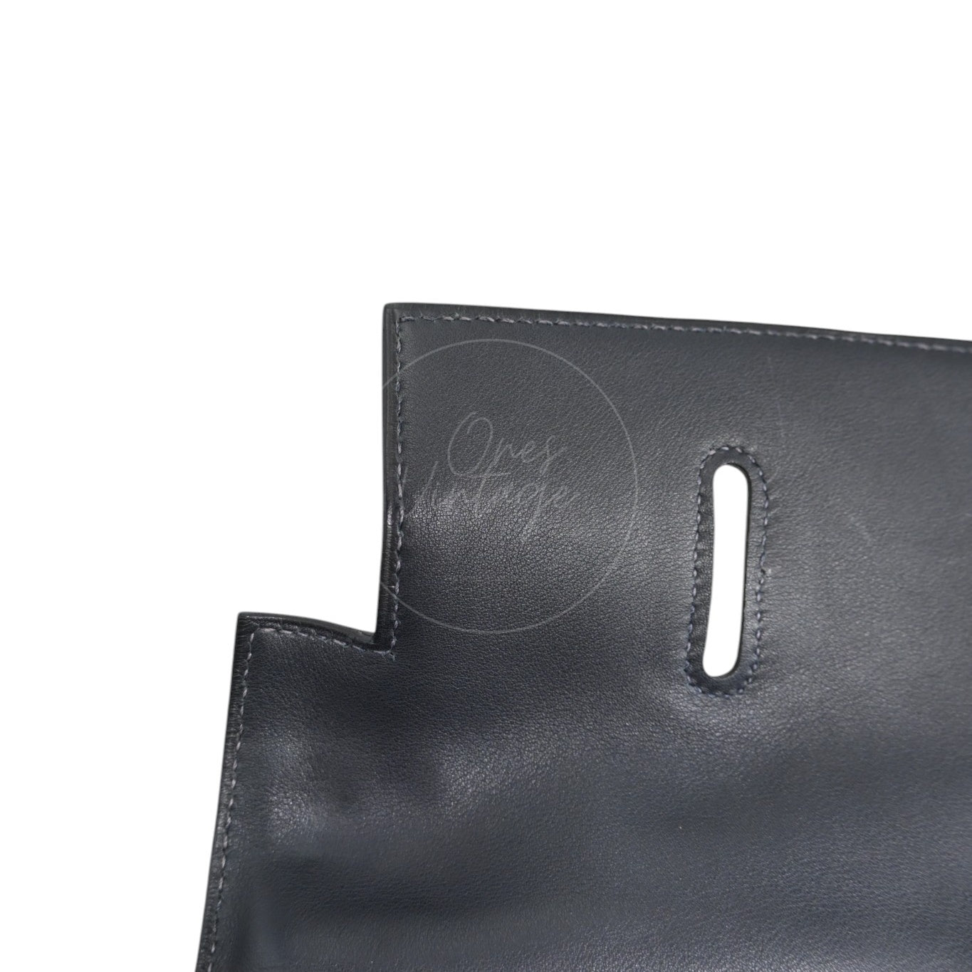 [Pre-owned] Hermes Kelly 50 Black Phw Stamp Square N