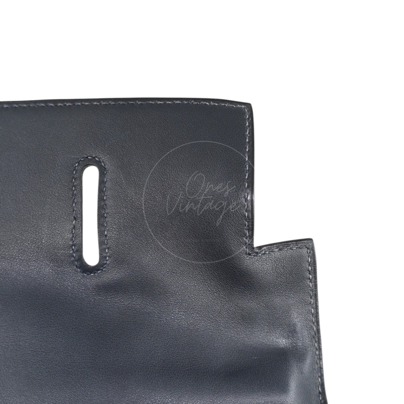 [Pre-owned] Hermes Kelly 50 Black Phw Stamp Square N