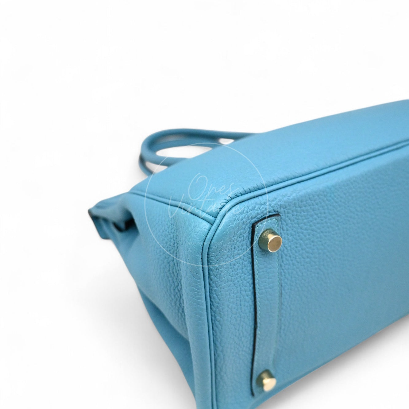 [Pre-owned] Hermes Birkin 30 Blue Paon Togo GHW Stamp Square R
