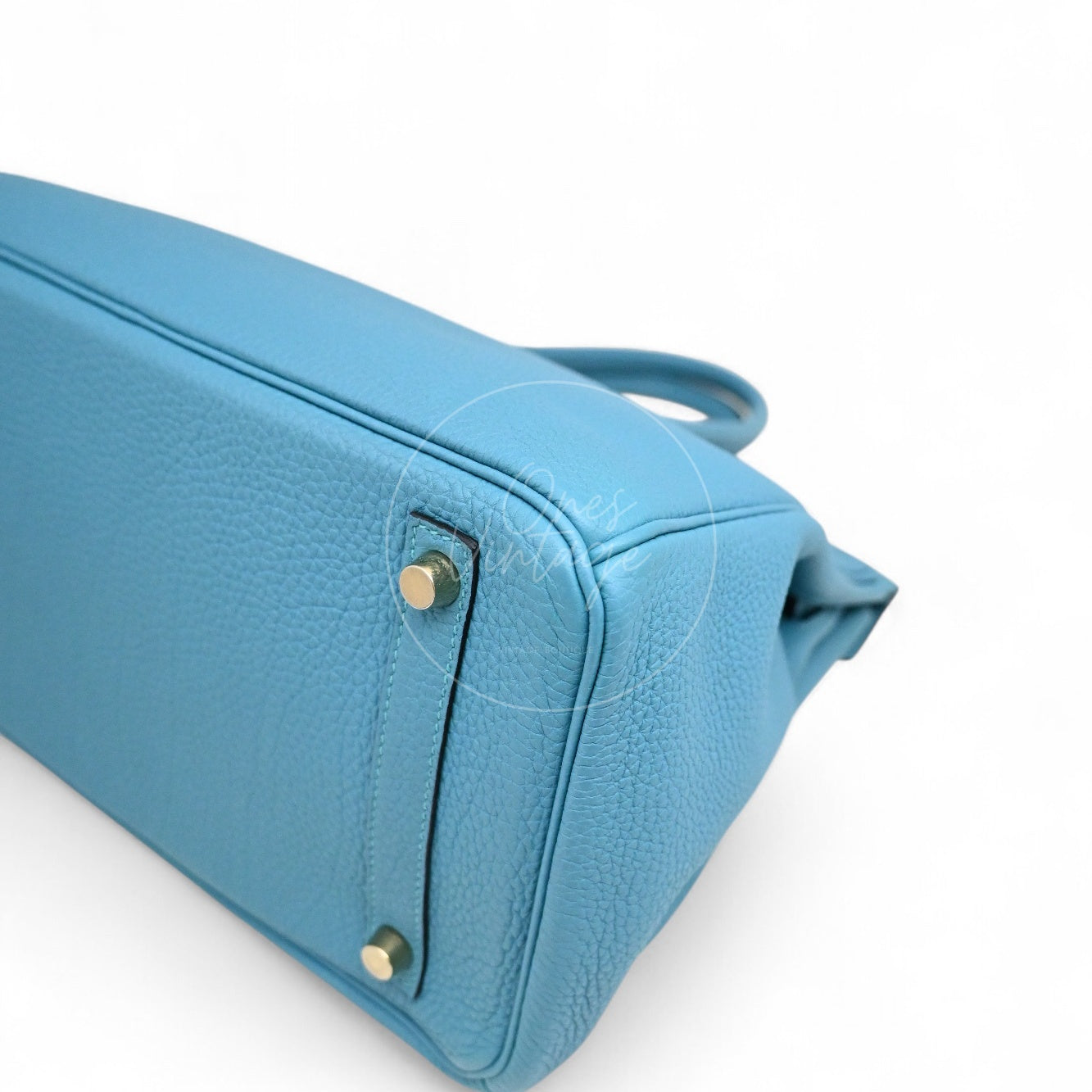 [Pre-owned] Hermes Birkin 30 Blue Paon Togo GHW Stamp Square R