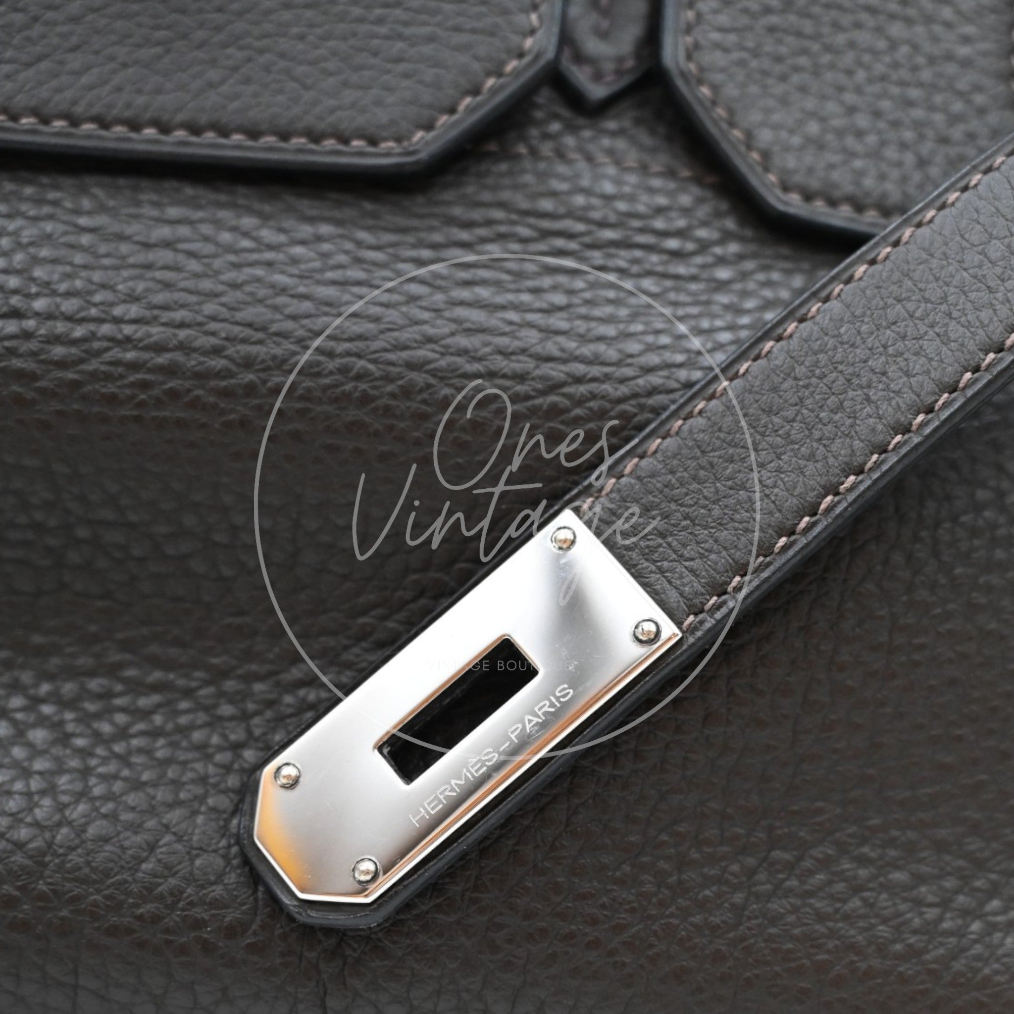 Hermes Shoulder Birkin 42 JPG PHW Mocca Square J