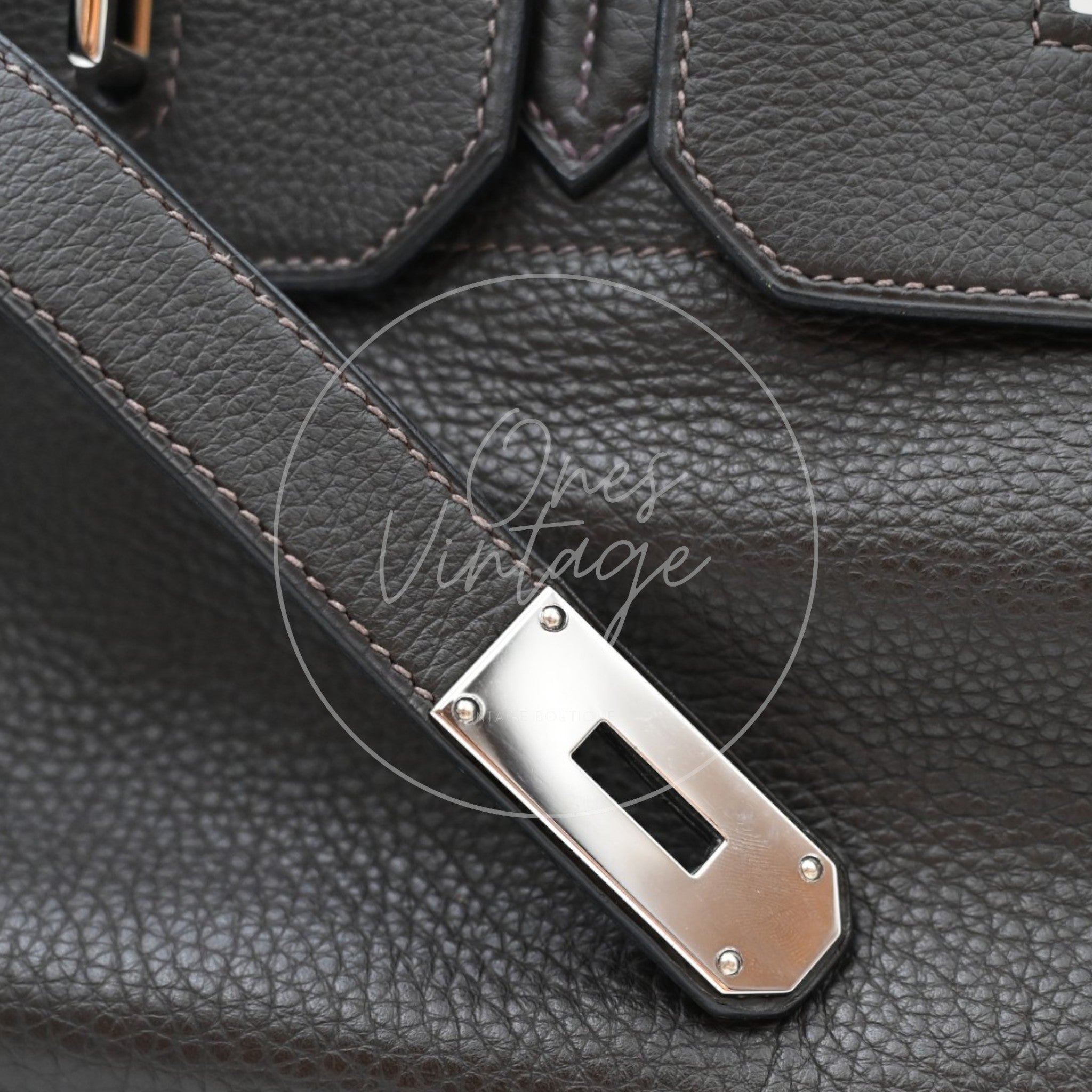 Hermes Shoulder Birkin 42 JPG PHW Mocca Square J