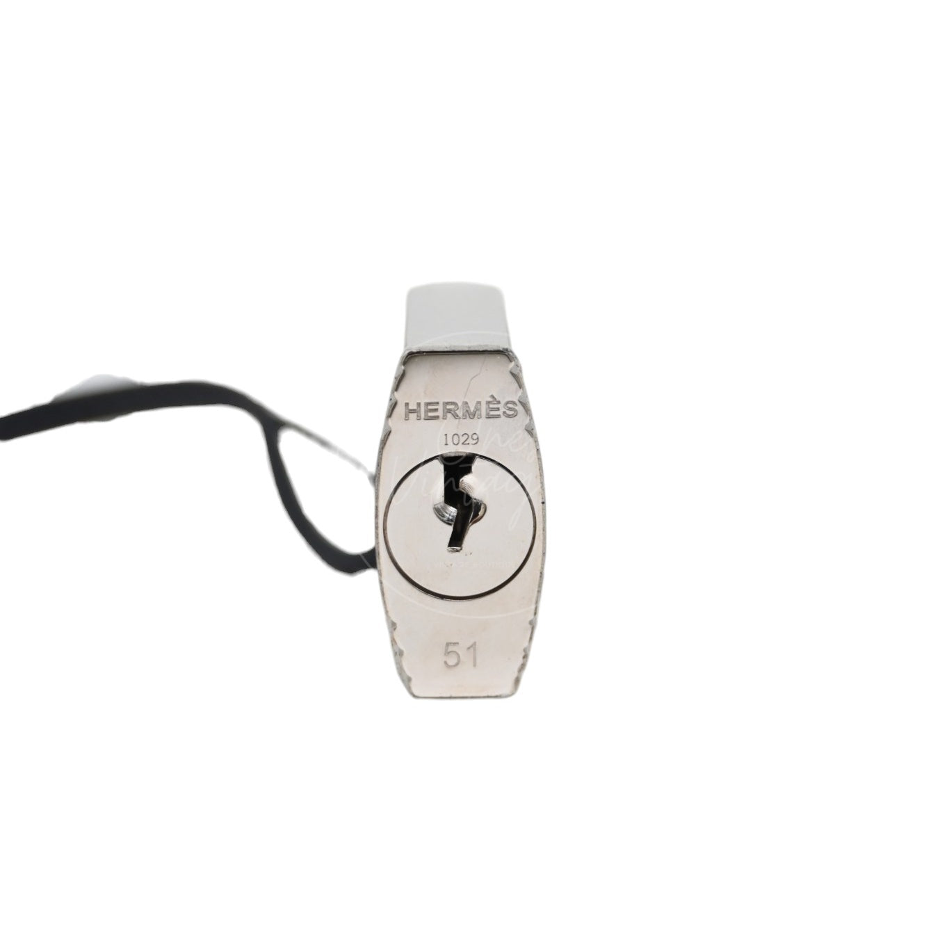 [Pre-owned] Hermes Kelly 50 Black Phw Stamp Square N