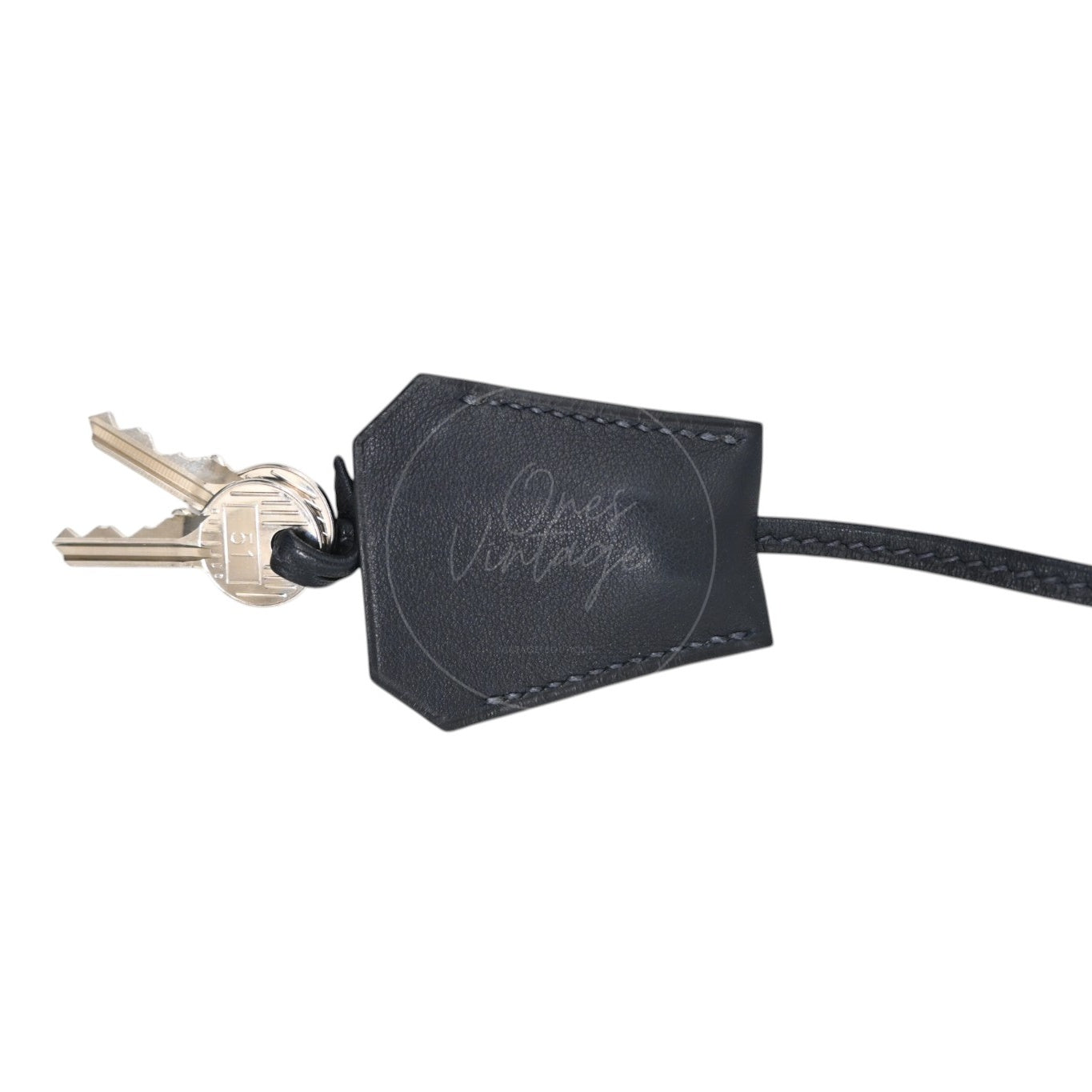 [Pre-owned] Hermes Kelly 50 Black Phw Stamp Square N