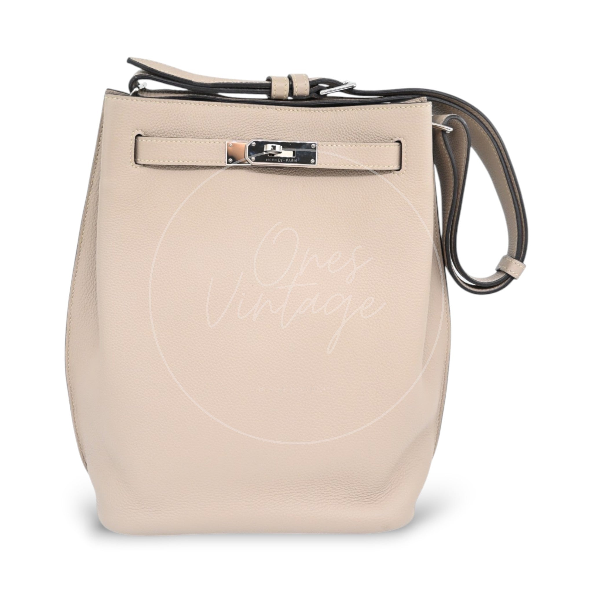 [Pre-owned] Hermes So Kelly 22 Gris Tourterelle Togo Stamp B