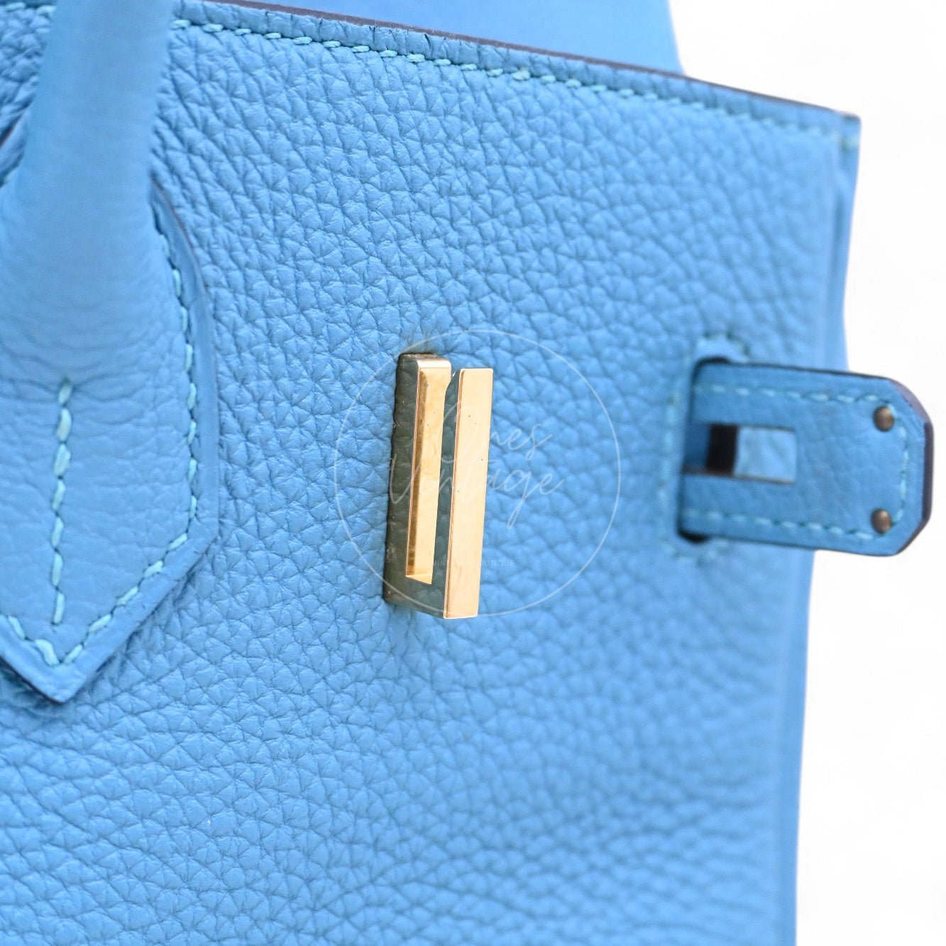 [Pre-owned] Hermes Birkin 30 Blue Paon Togo GHW Stamp Square R