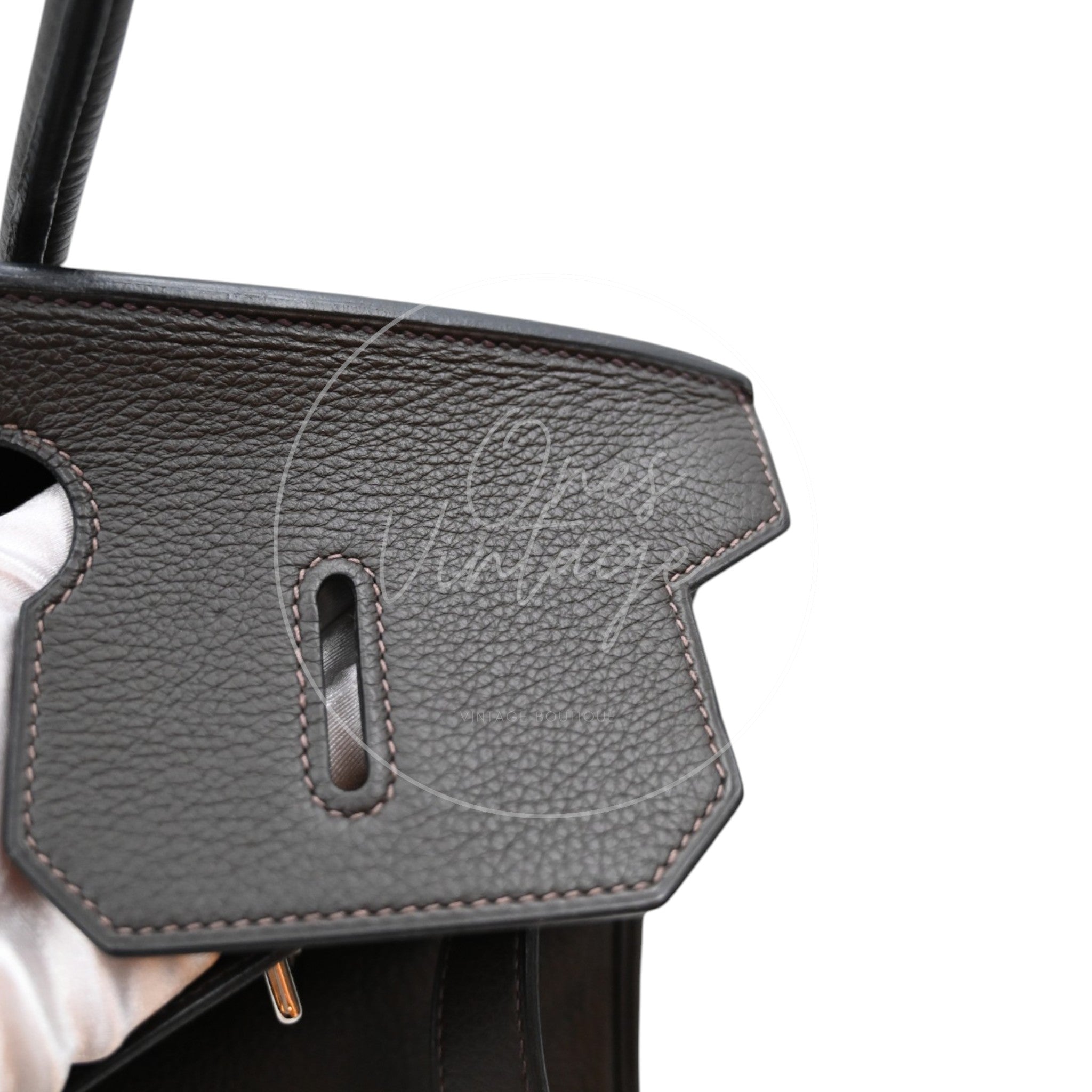 Hermes Shoulder Birkin 42 JPG PHW Mocca Square J