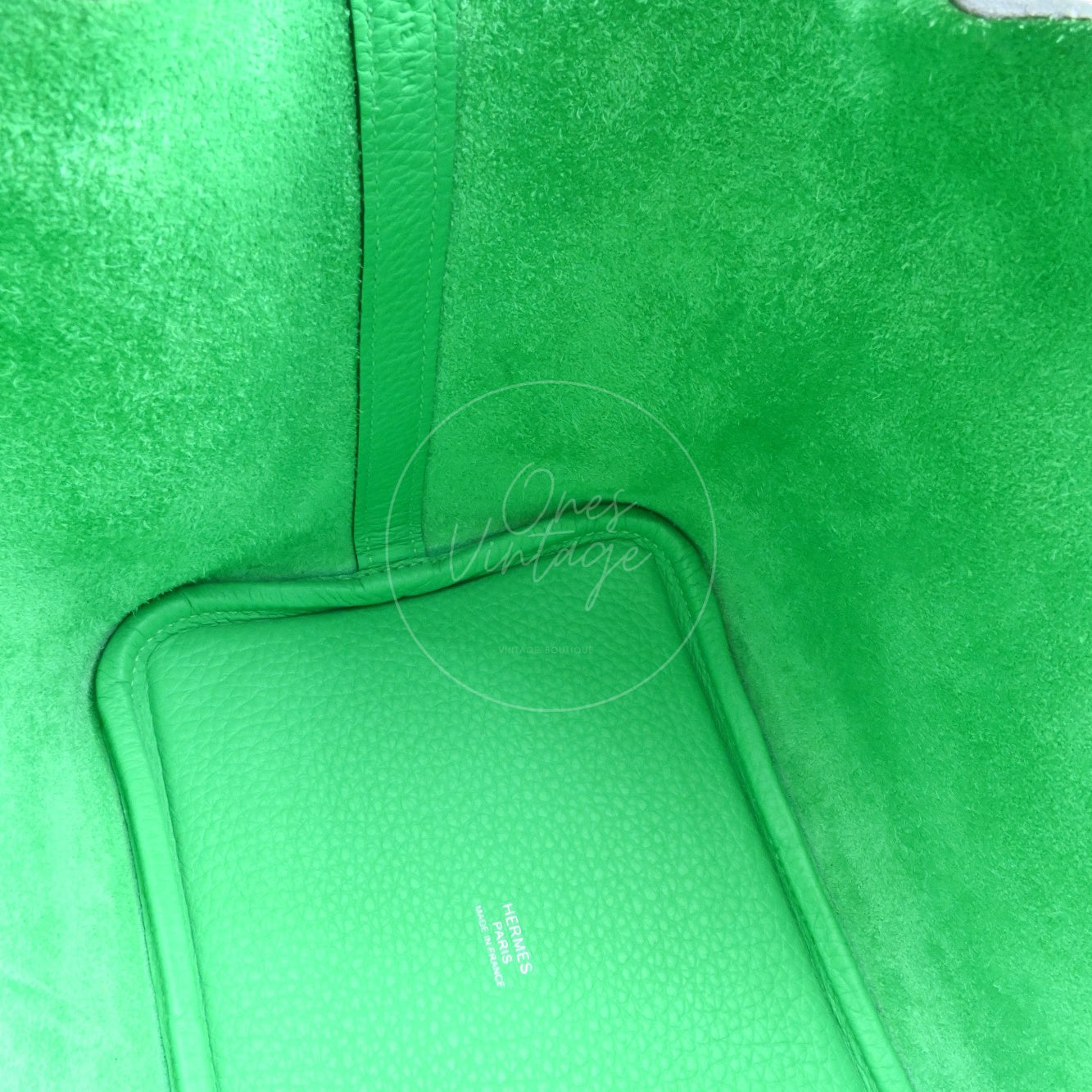[Pre-owned] Hermes Picotin 18 Green TC PHW Stamp U
