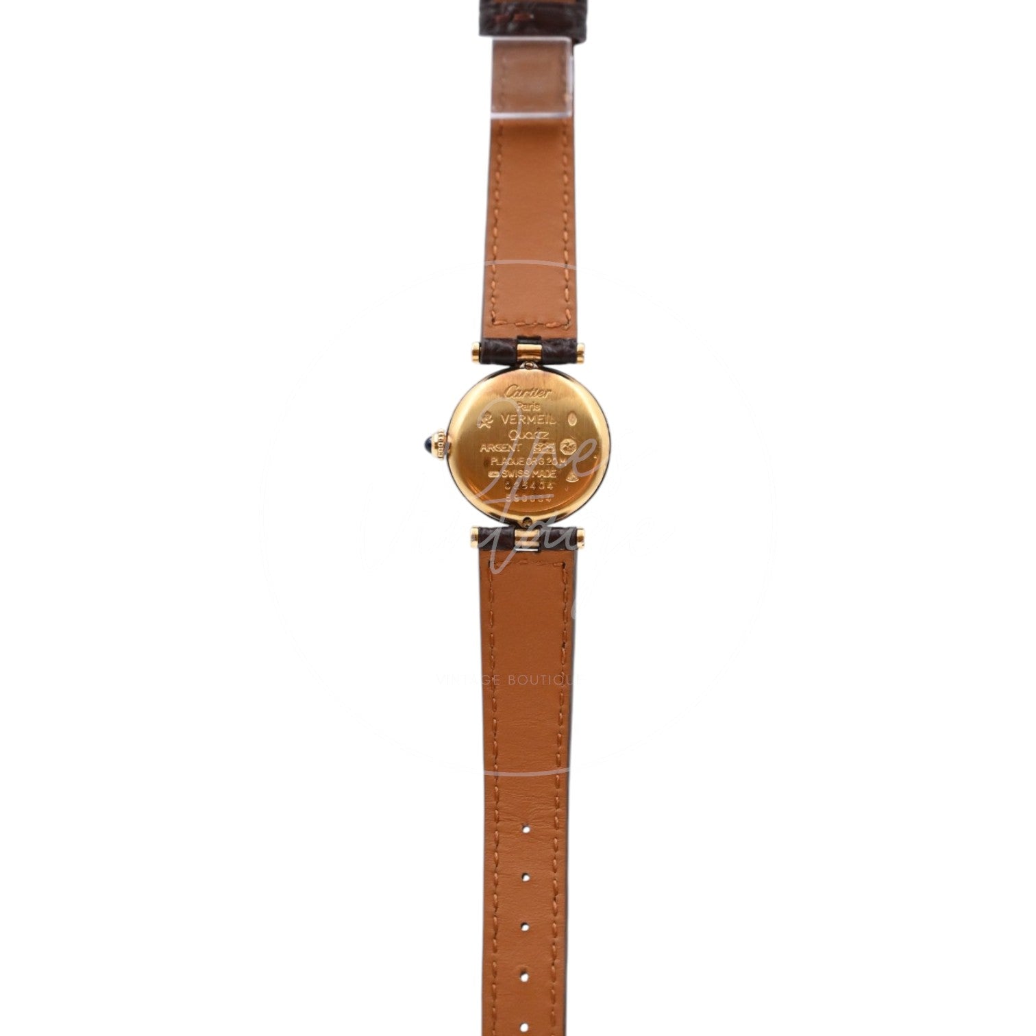 Cartier Vermeil Quartz 025404 Brown