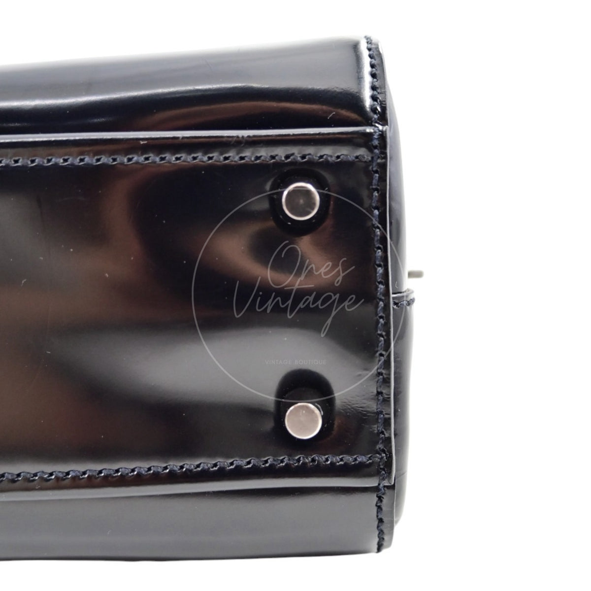 Prada Spazzolato Bauletto Bag Calfskin 36 Black SHW