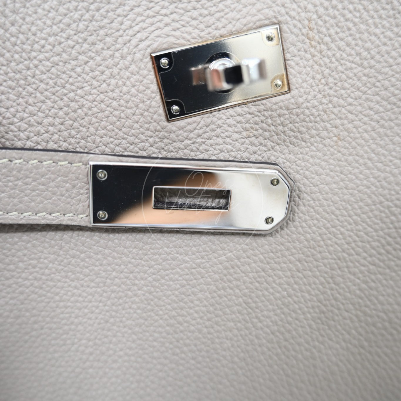 [Pre-owned] Hermes So Kelly 22 Gris Tourterelle Togo Stamp T