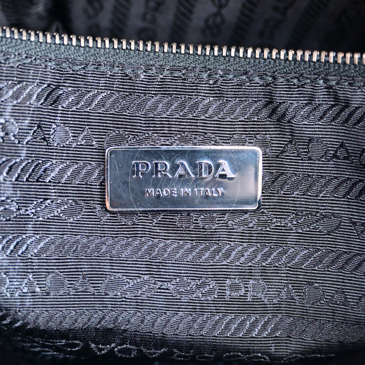 Prada Spazzolato Bauletto Bag Calfskin 36 Black SHW