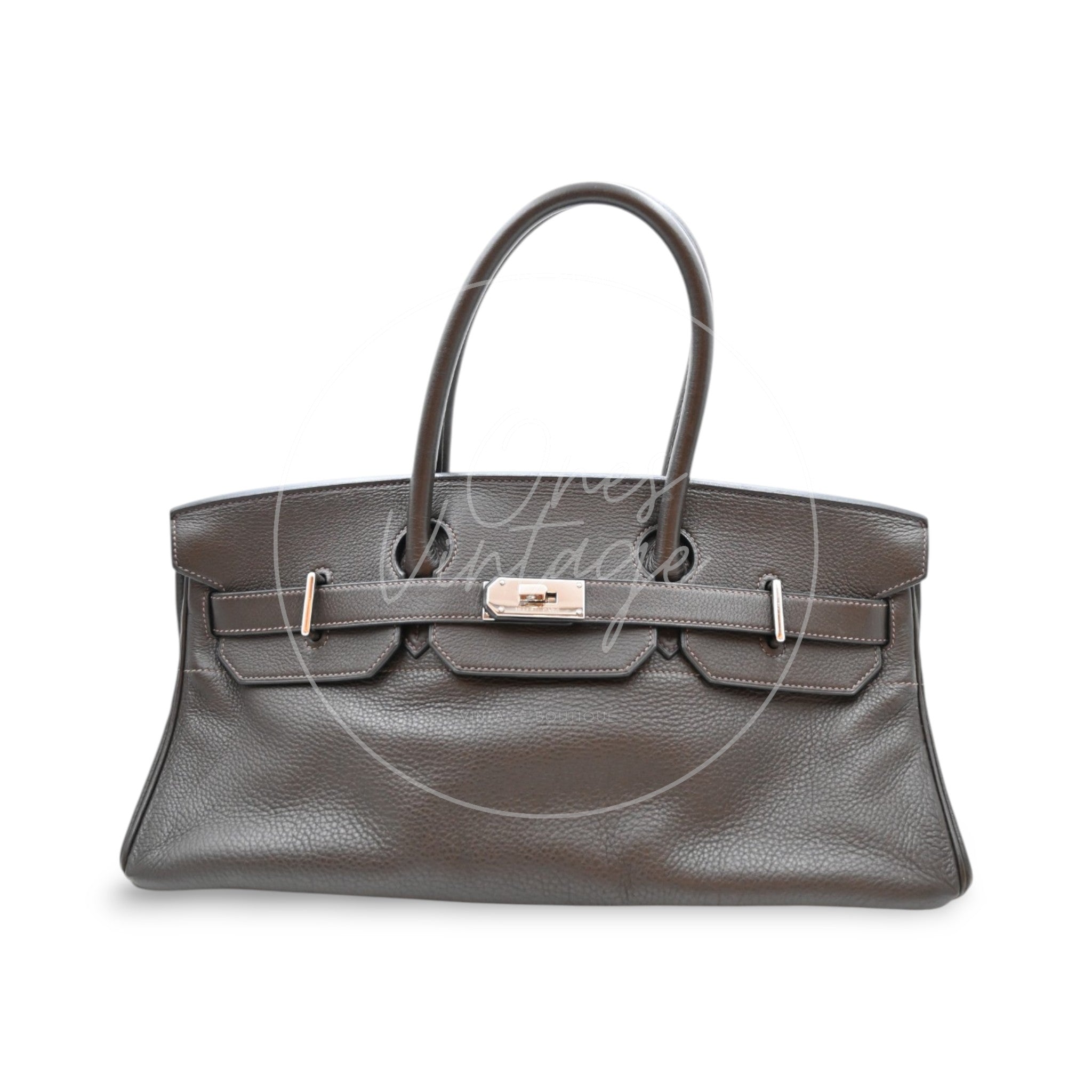 Hermes Shoulder Birkin 42 JPG PHW Mocca Square J