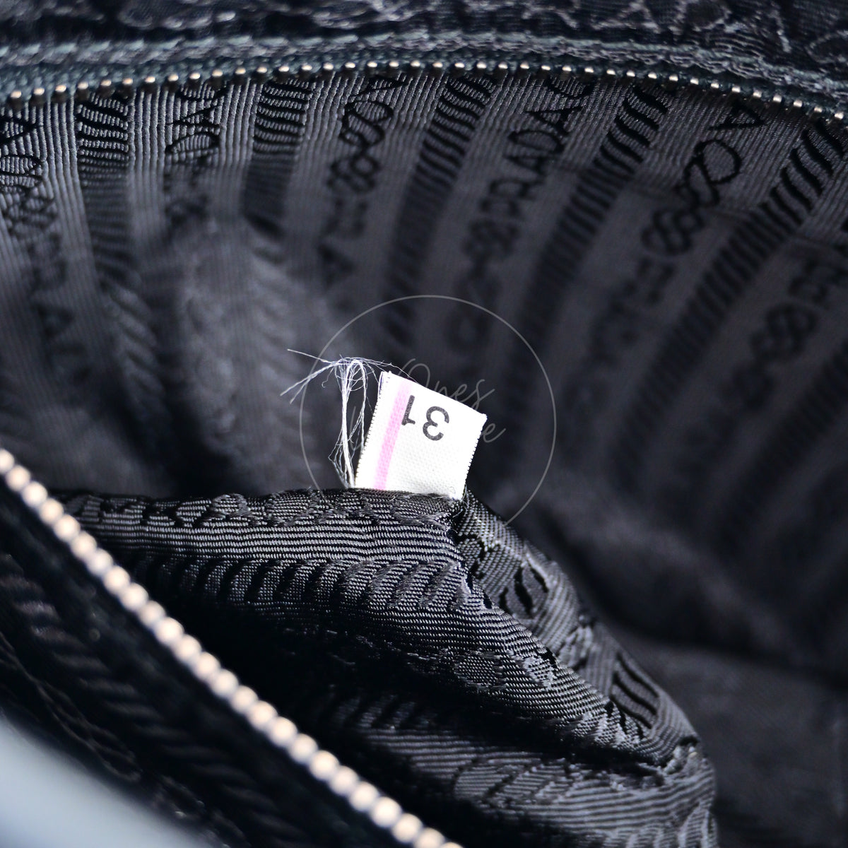 Prada Spazzolato Bauletto Bag Calfskin 36 Black SHW