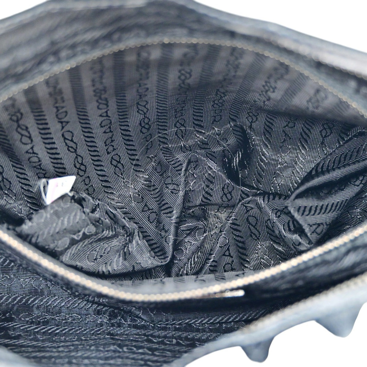 Prada Spazzolato Bauletto Bag Calfskin 36 Black SHW