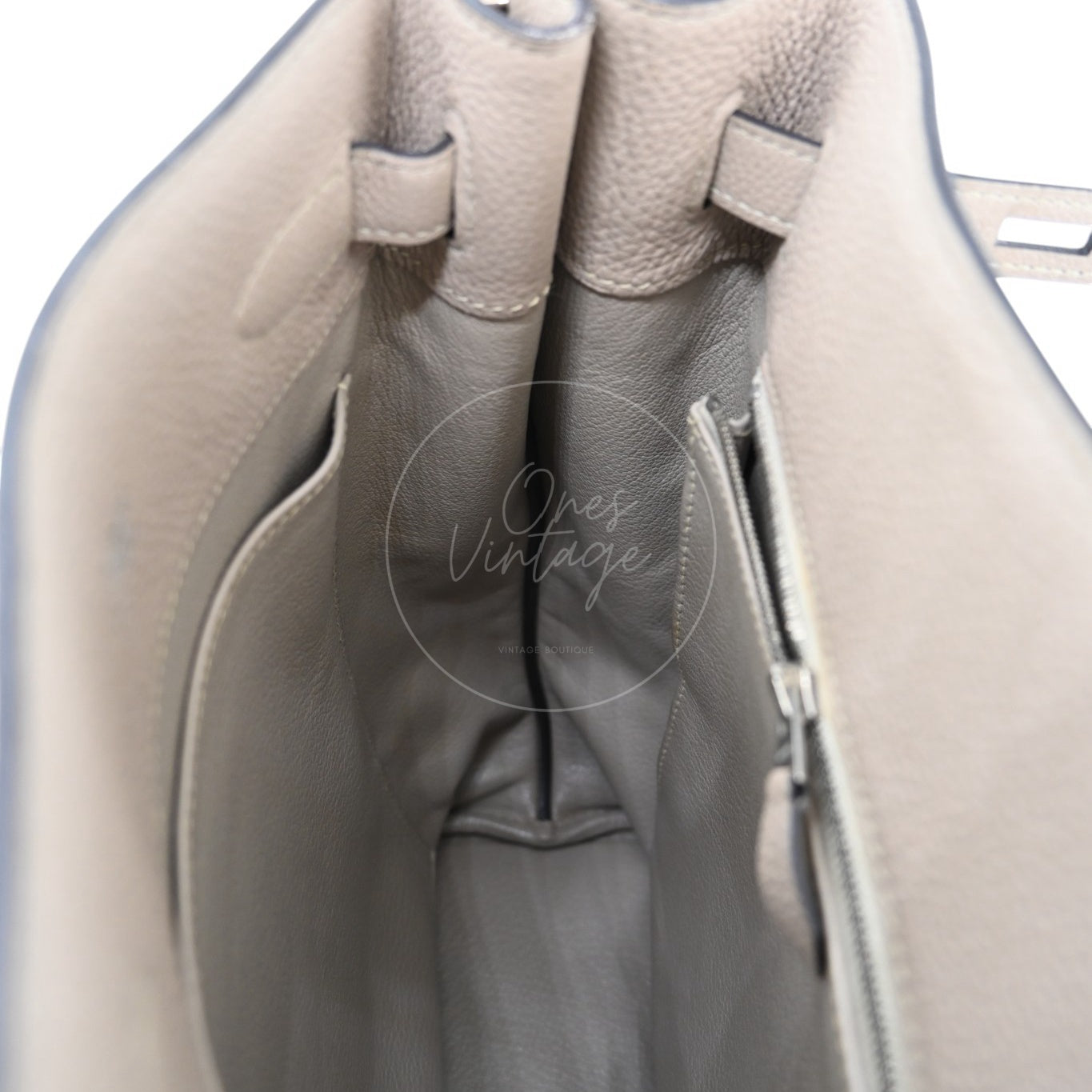[Pre-owned] Hermes So Kelly 22 Gris Tourterelle Togo Stamp T