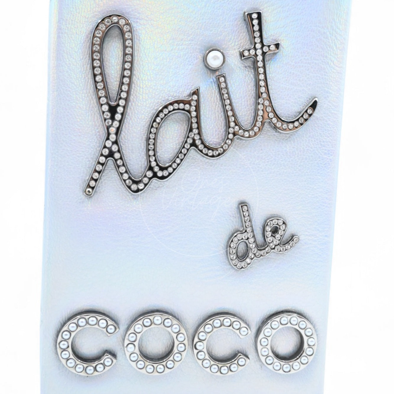[Pre-owned] Chanel Milk Carton Iridescent Silver Goatskin Series 20 Bag