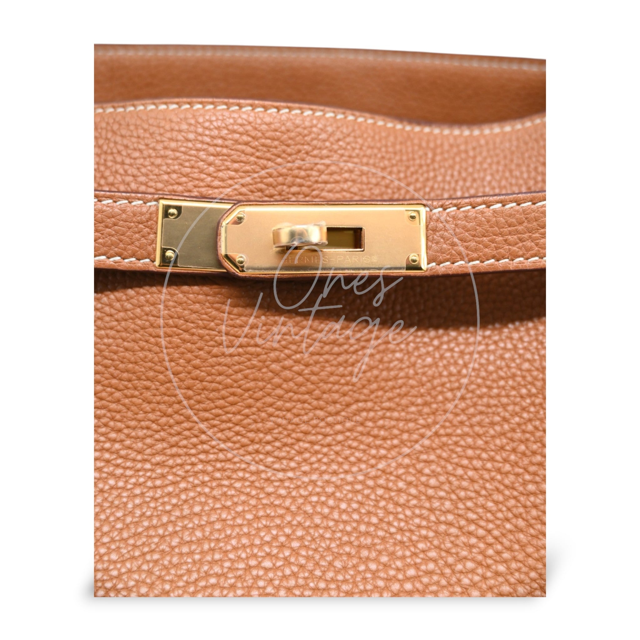 [Pre-owned] Hermes So Kelly 26 Gold GHW Stamp Square L