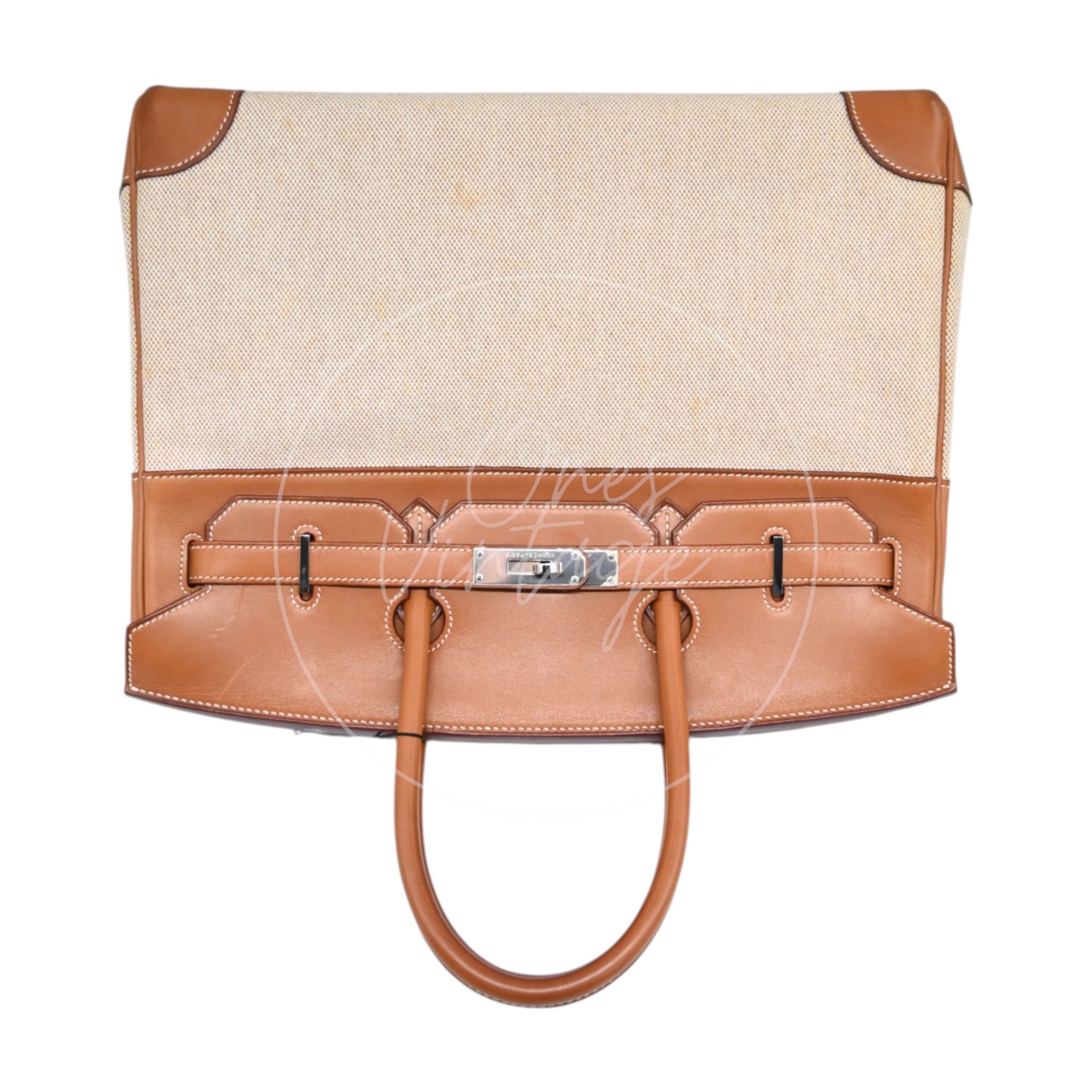 [Pre-owned] Hermes Birkin 35 Fabrics x Barenia Stamp Square O