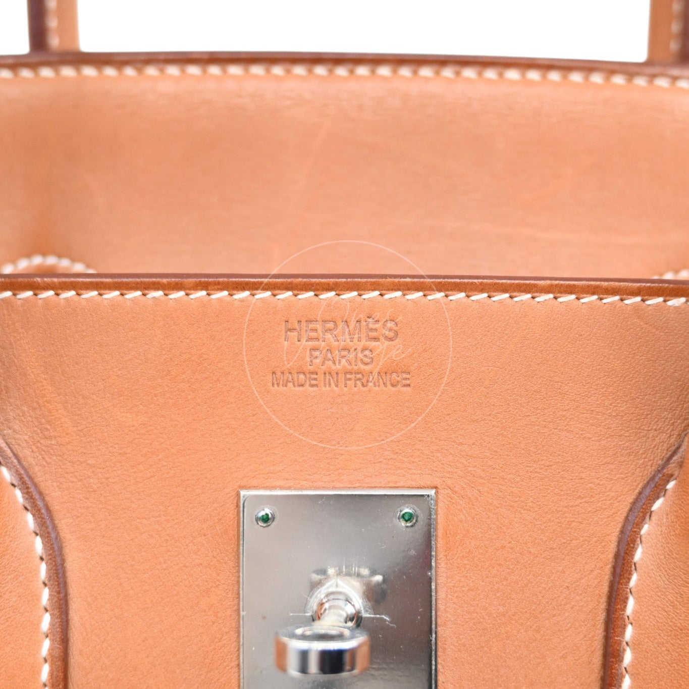 [Pre-owned] Hermes Birkin 35 Fabrics x Barenia Stamp Square O