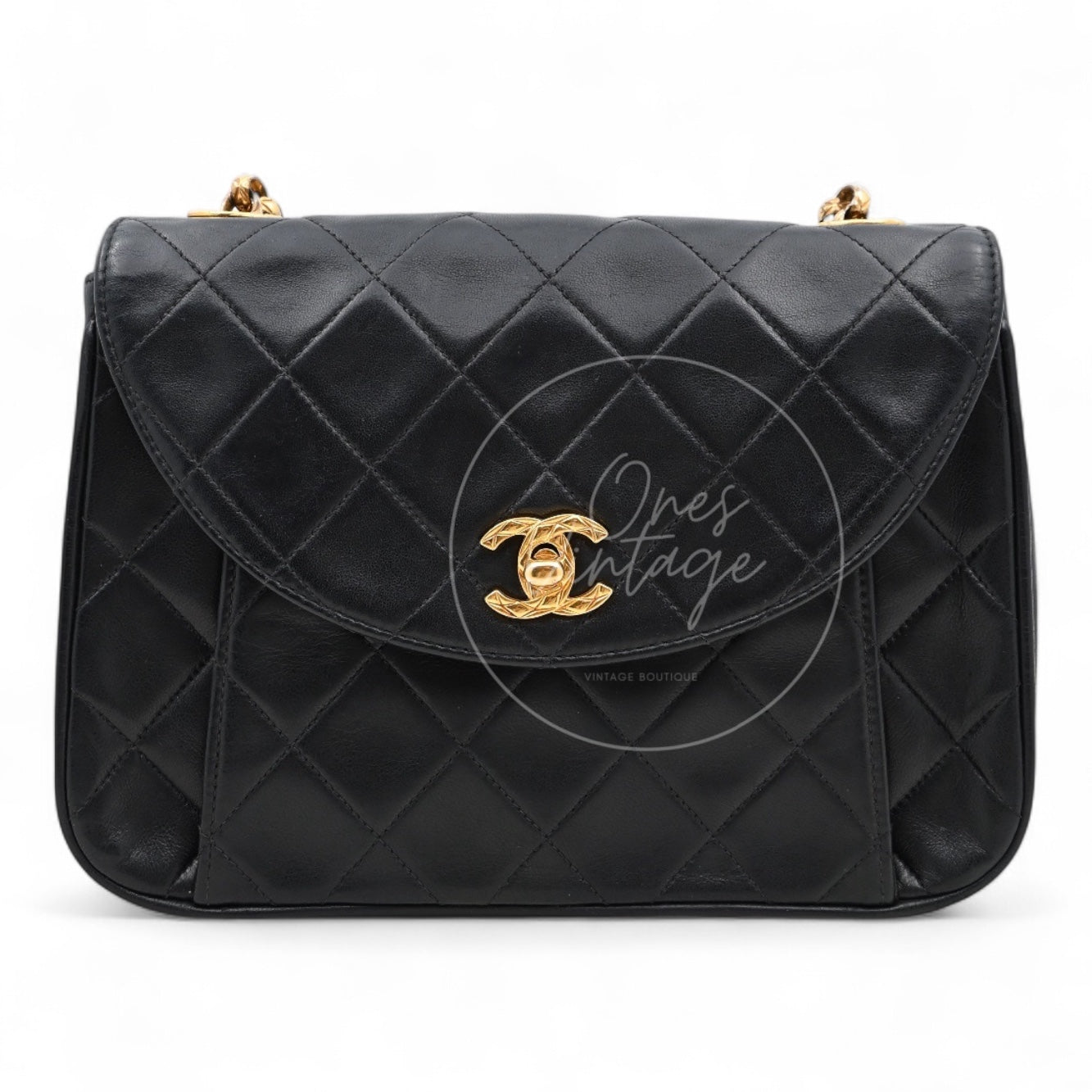 [Pre-owned] Chanel Black Lambskin Bijoux Chain Flap Bag