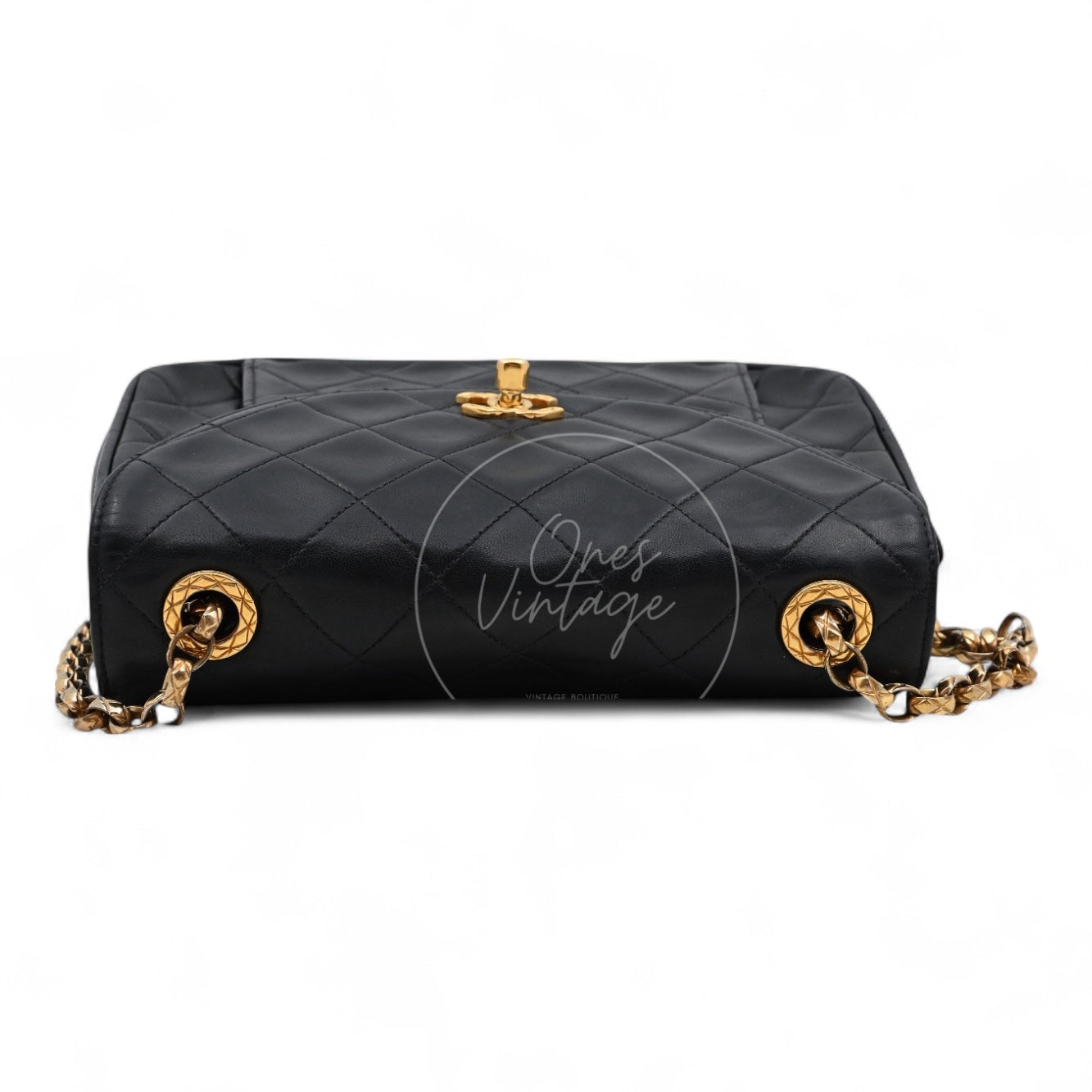 [Pre-owned] Chanel Black Lambskin Bijoux Chain Flap Bag