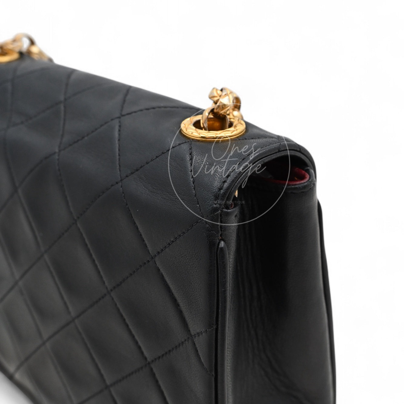 [Pre-owned] Chanel Black Lambskin Bijoux Chain Flap Bag