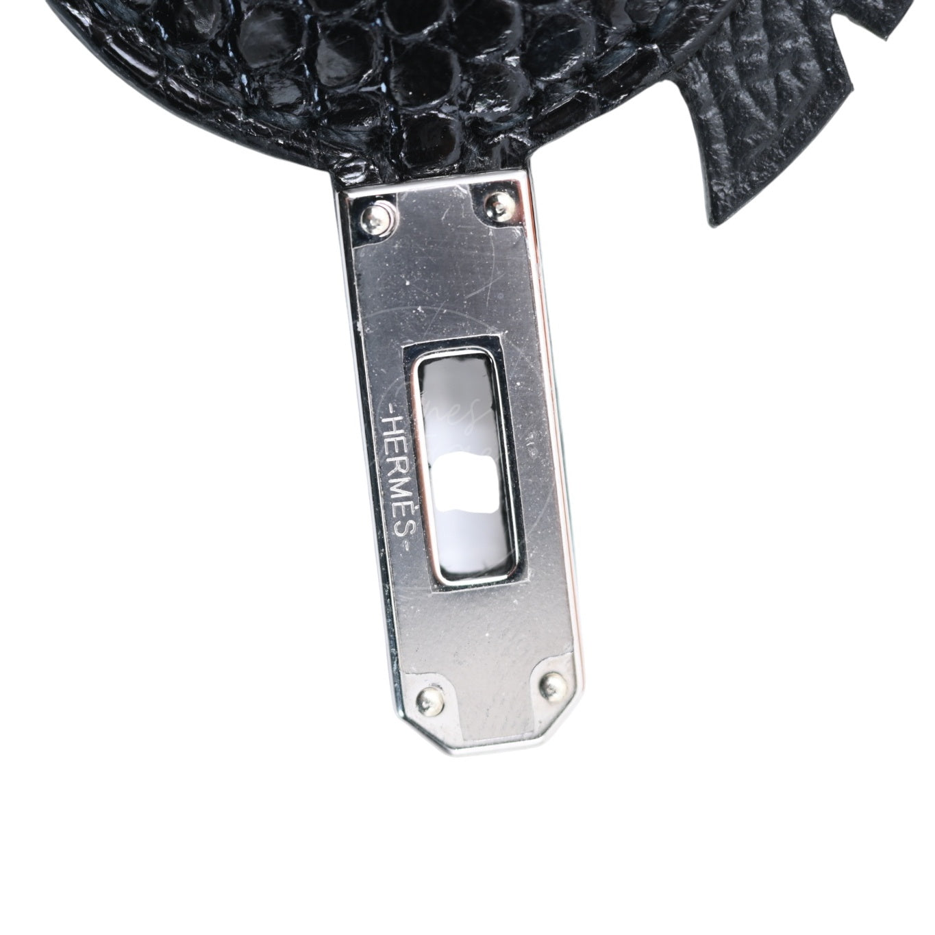 Hermes Birdy Touch So Black PHW Alligator Lizard