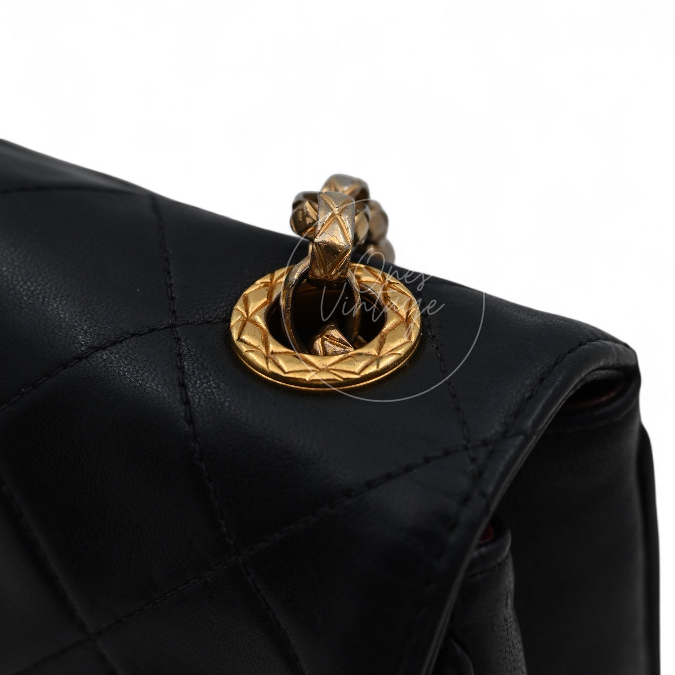 [Pre-owned] Chanel Black Lambskin Bijoux Chain Flap Bag