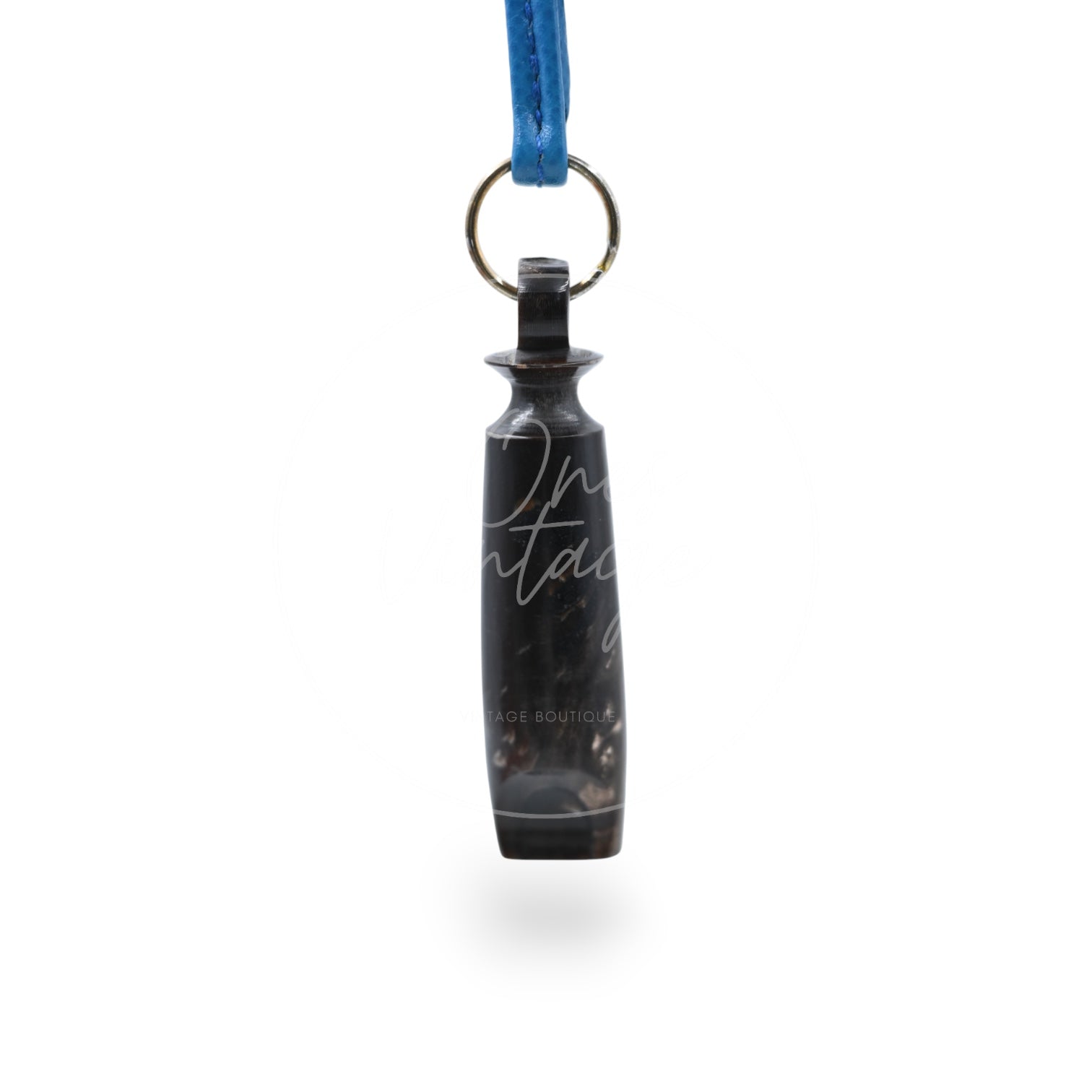 [Pre-owned] Hermes Wood Whistle Blue Charm