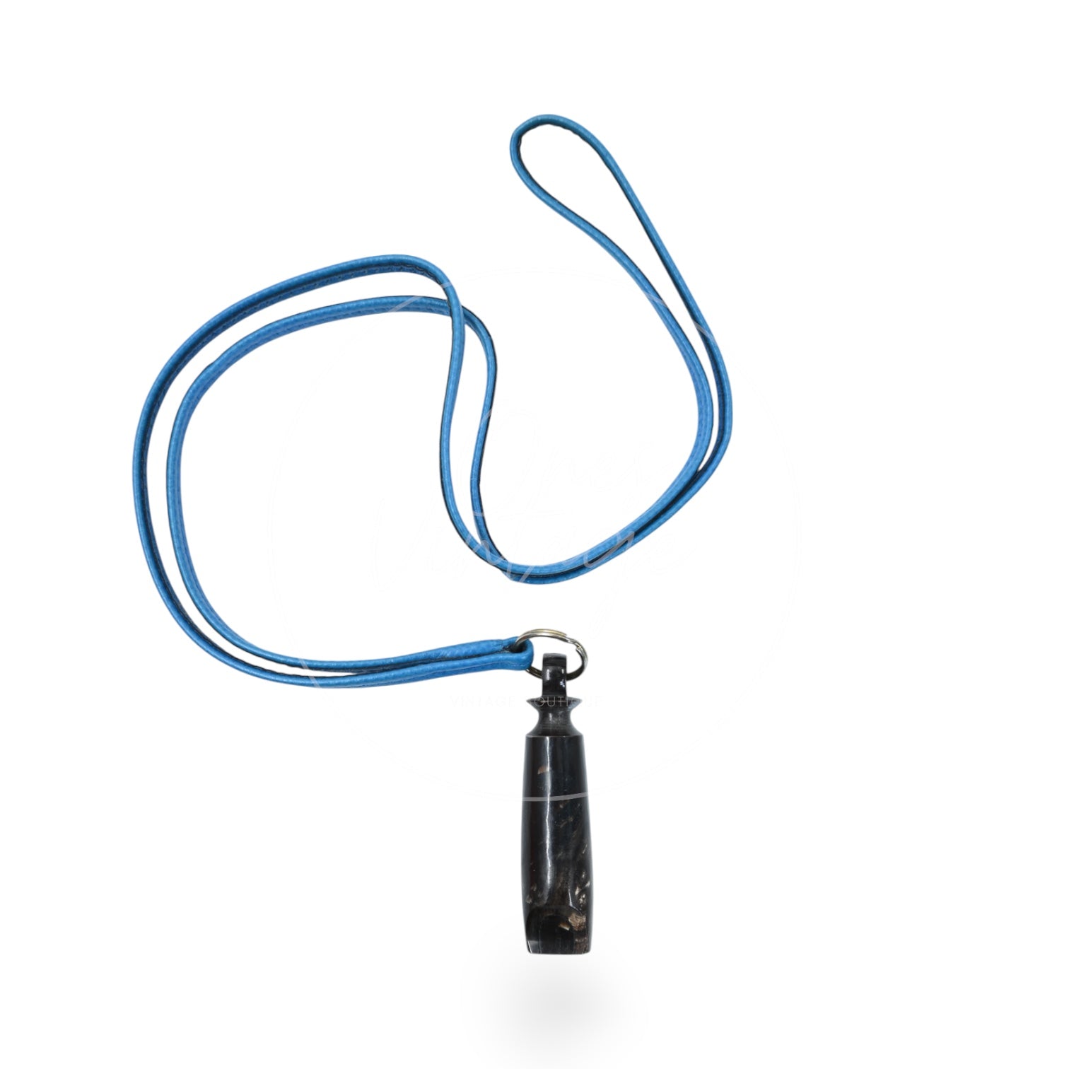 [Pre-owned] Hermes Wood Whistle Blue Charm