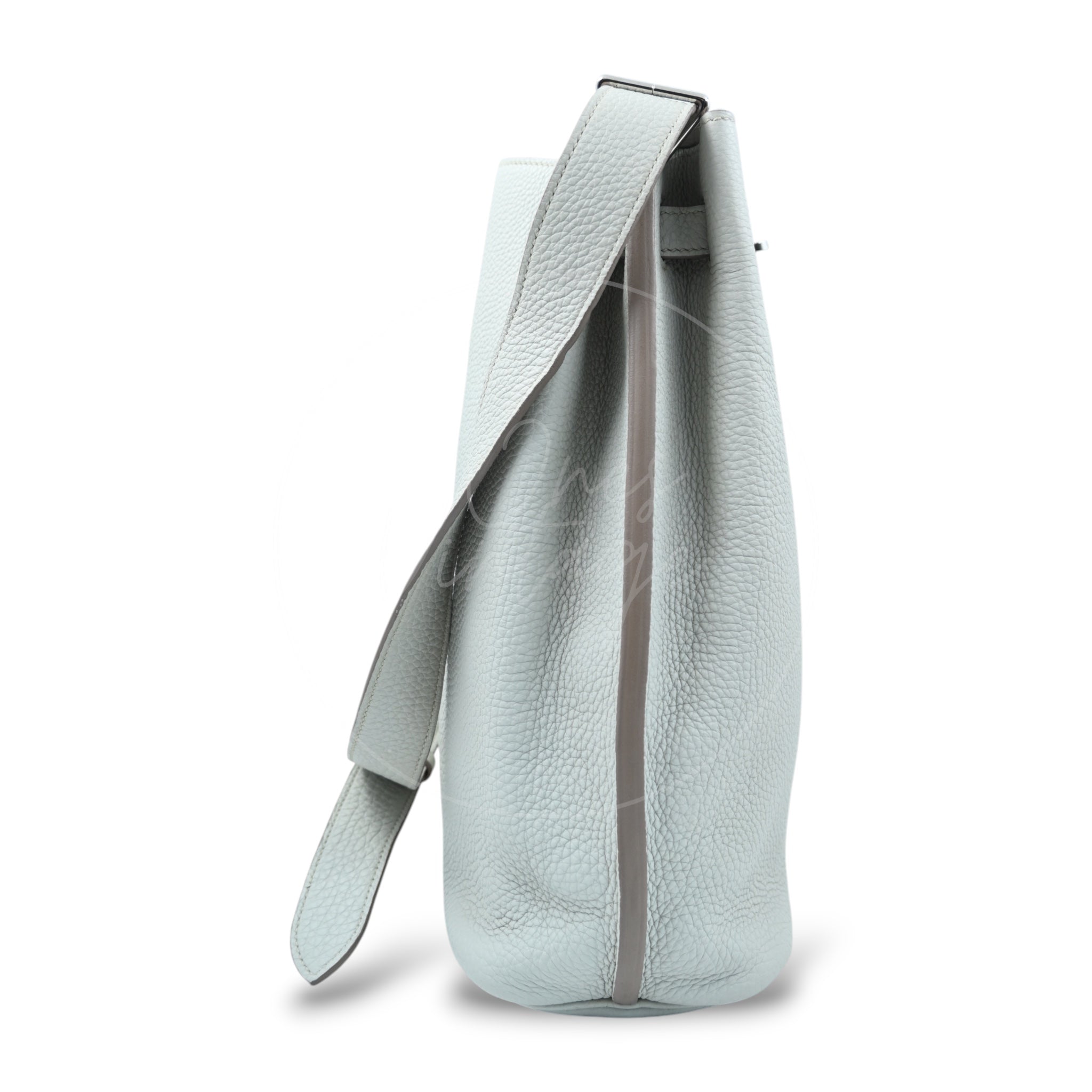 [Pre-owned] Hermes So Kelly 22 Gris Peale Togo PHW Stamp Square E
