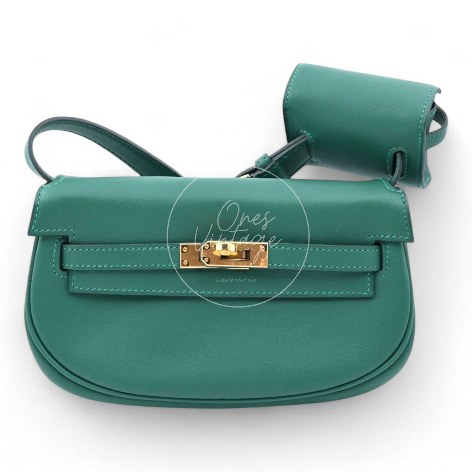 [Pre-owned] Hermes Kelly Moove Sweat Vert Moyen GHW Stamp W