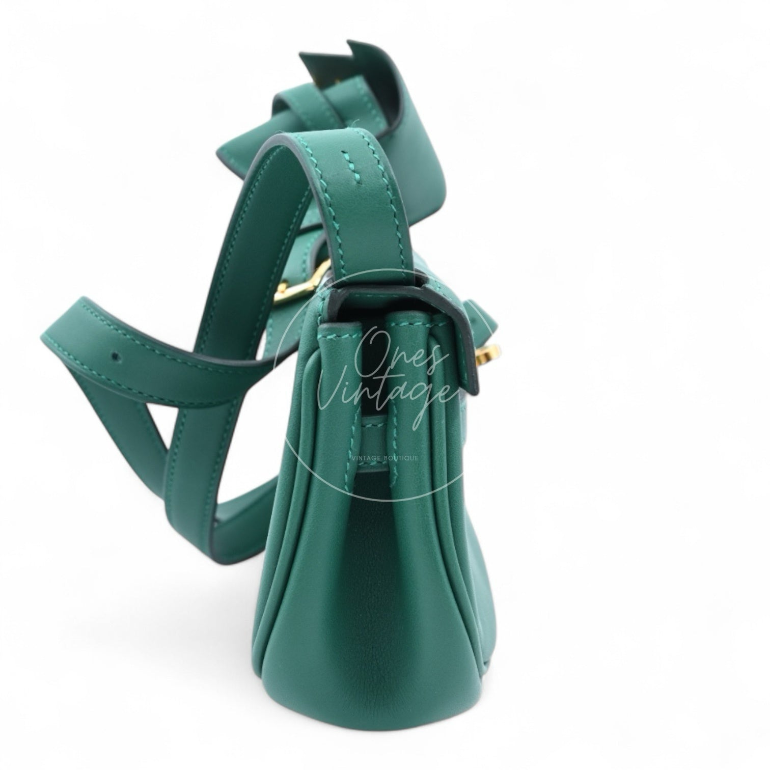 [Pre-owned] Hermes Kelly Moove Sweat Vert Moyen GHW Stamp W