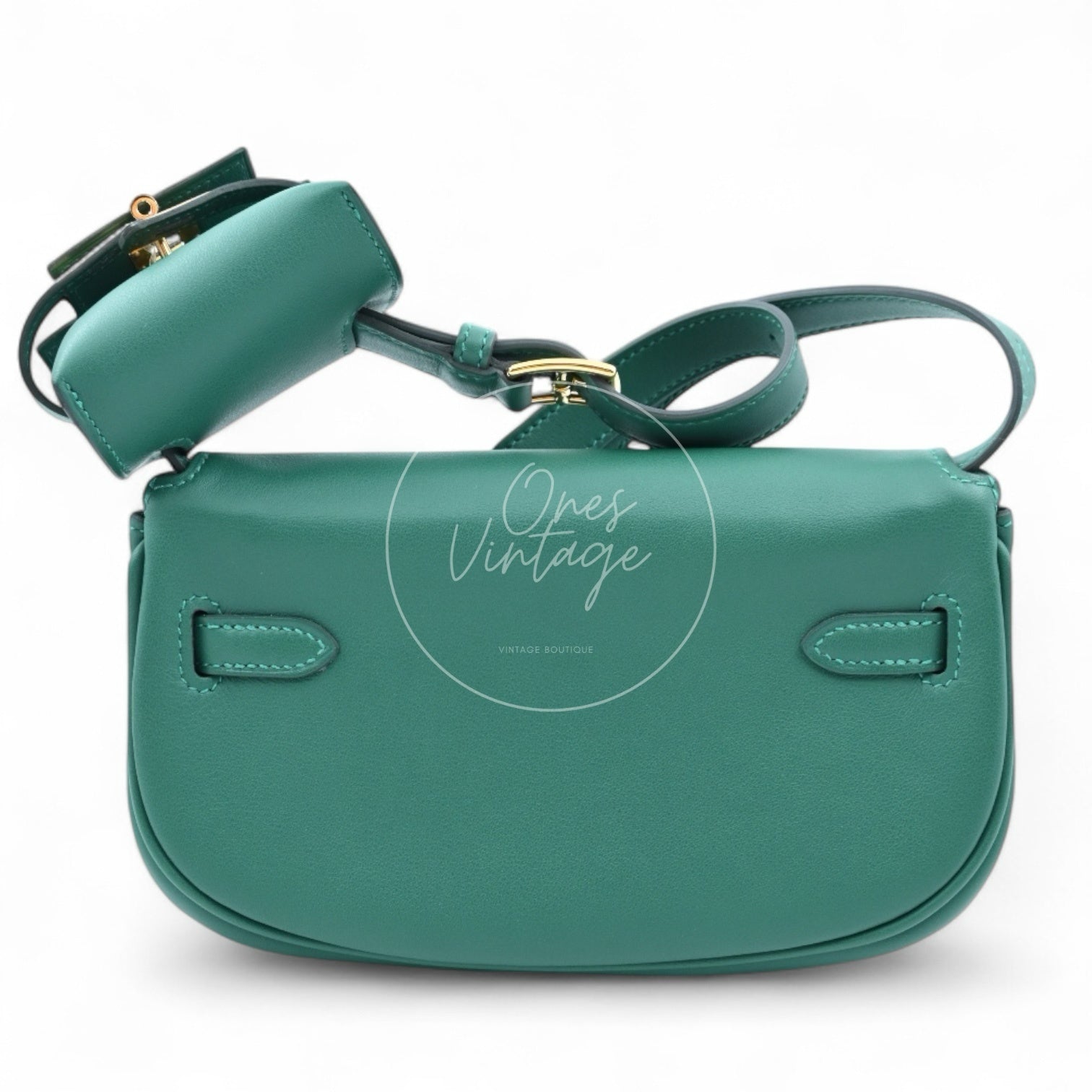 [Pre-owned] Hermes Kelly Moove Sweat Vert Moyen GHW Stamp W